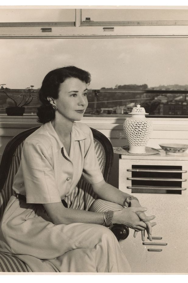 Photograph of Margaret Lord in her Potts Point Unit by Laurence Le Guay and John Nisbett sourced from the Museum of Applied Arts and Sciences.
