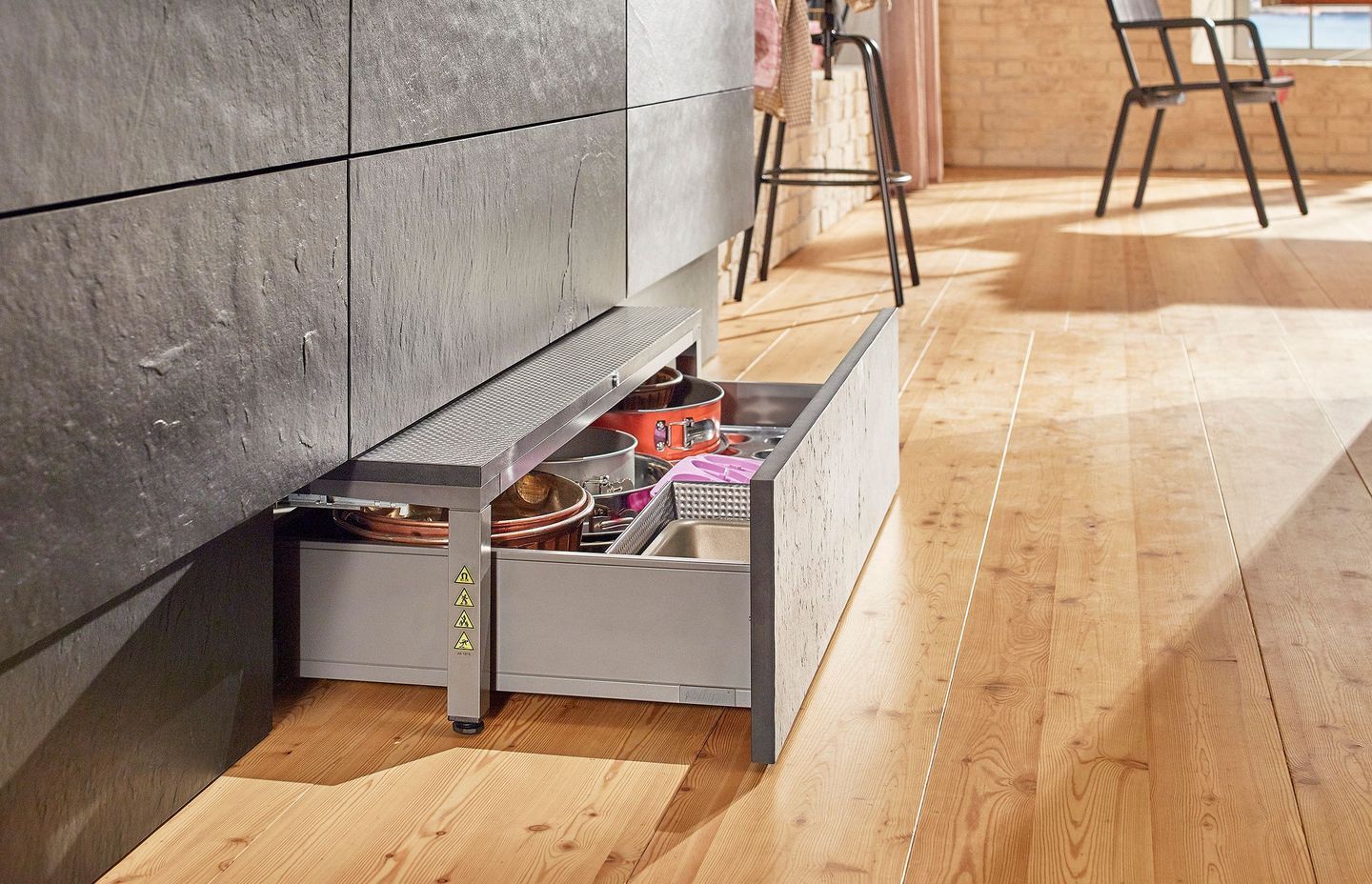 SPACE STEP: The step that’s also a drawer