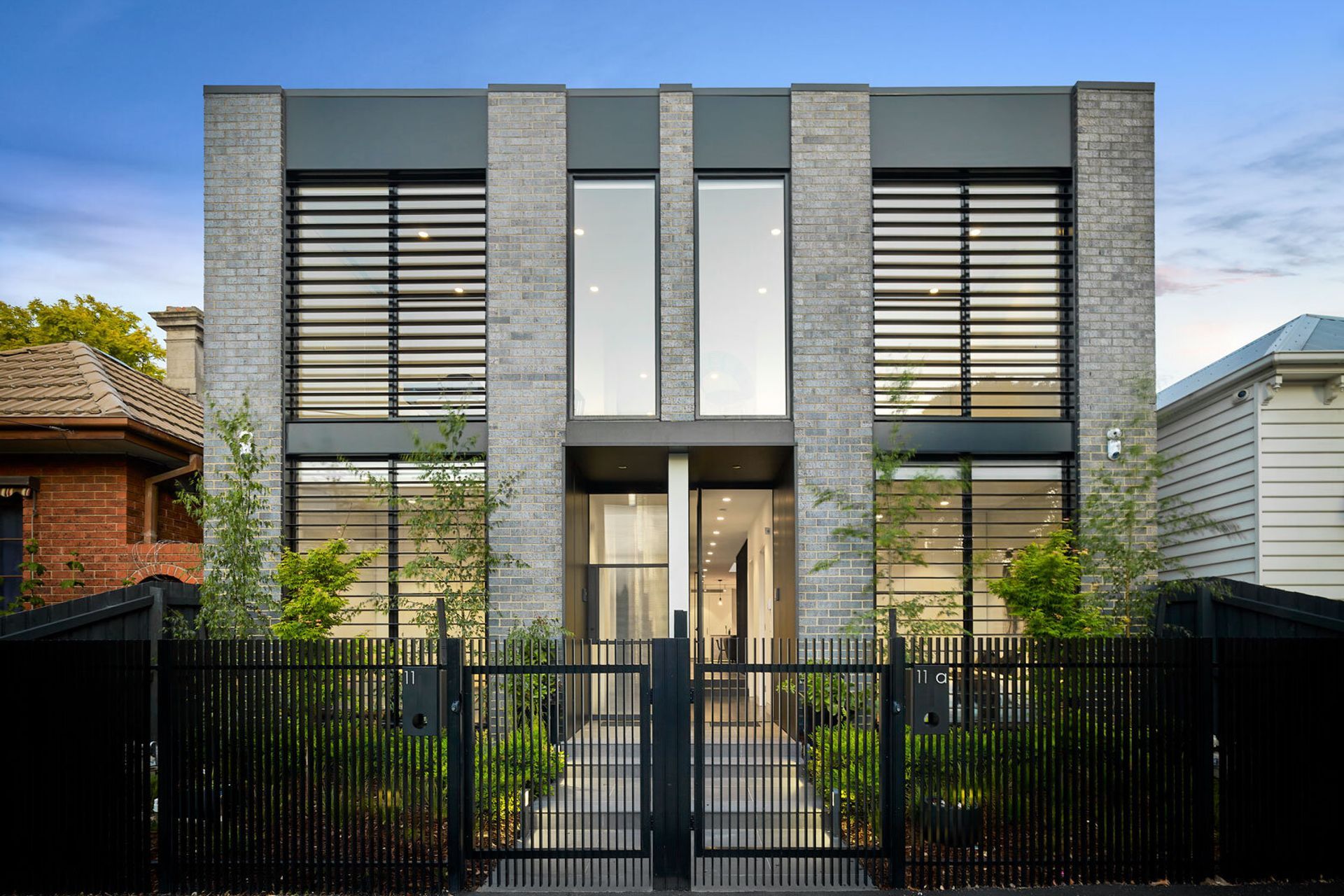 The stunning entrance to this townhouse in Cremorne.