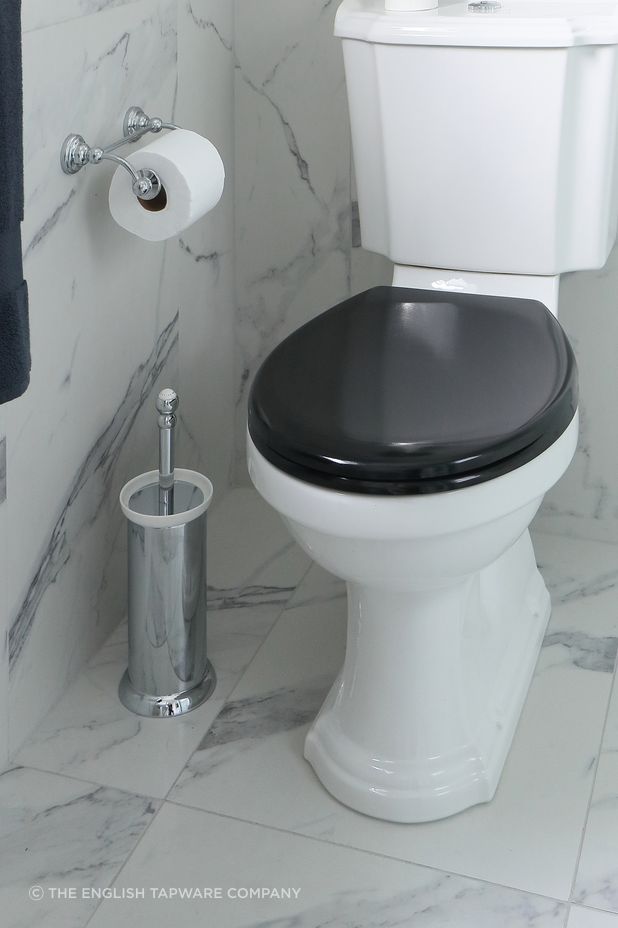Toilet brush holders and toilet roll holders can be made of the same material.