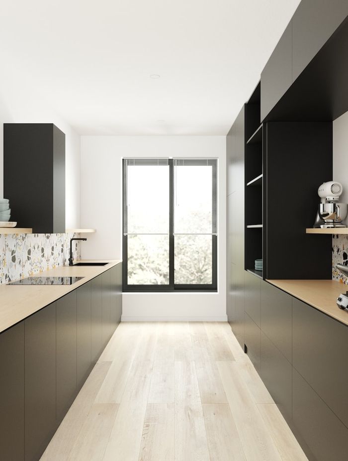 Galley Kitchen Layout | Photo Credit – Unsplash