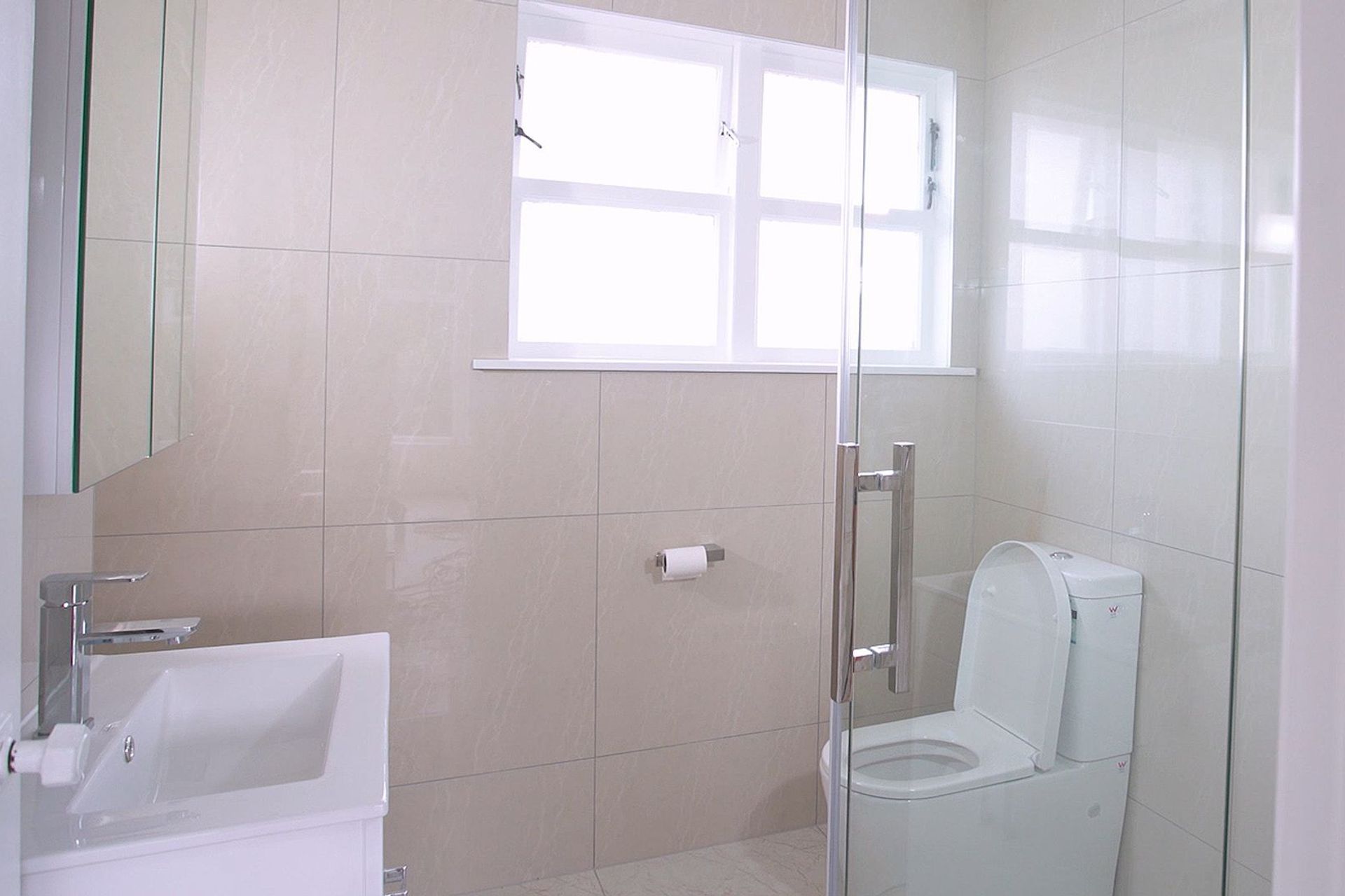 AFTER we renovated the bathroom