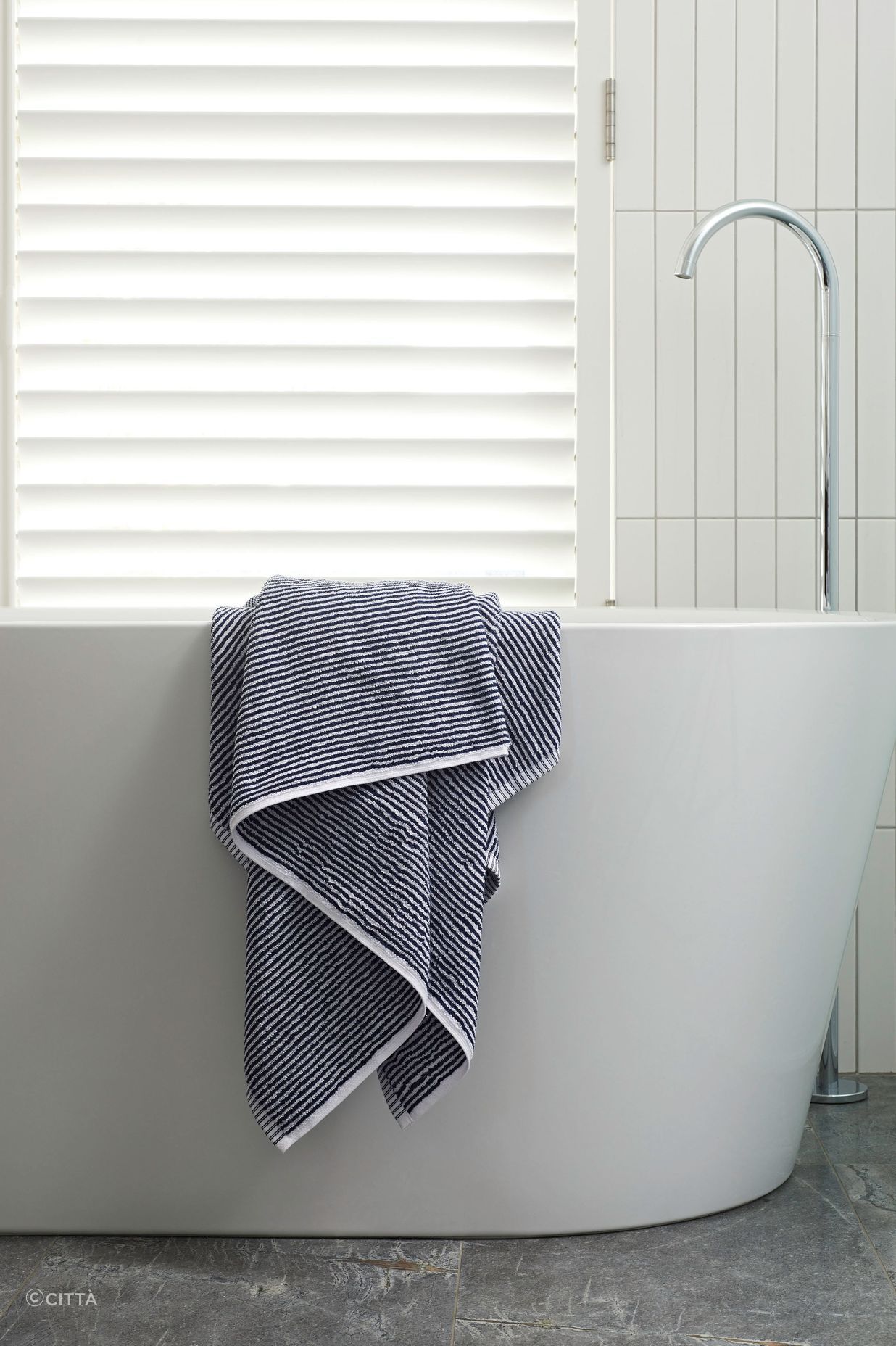 Stripe Organic Cotton Bath Towel from Città