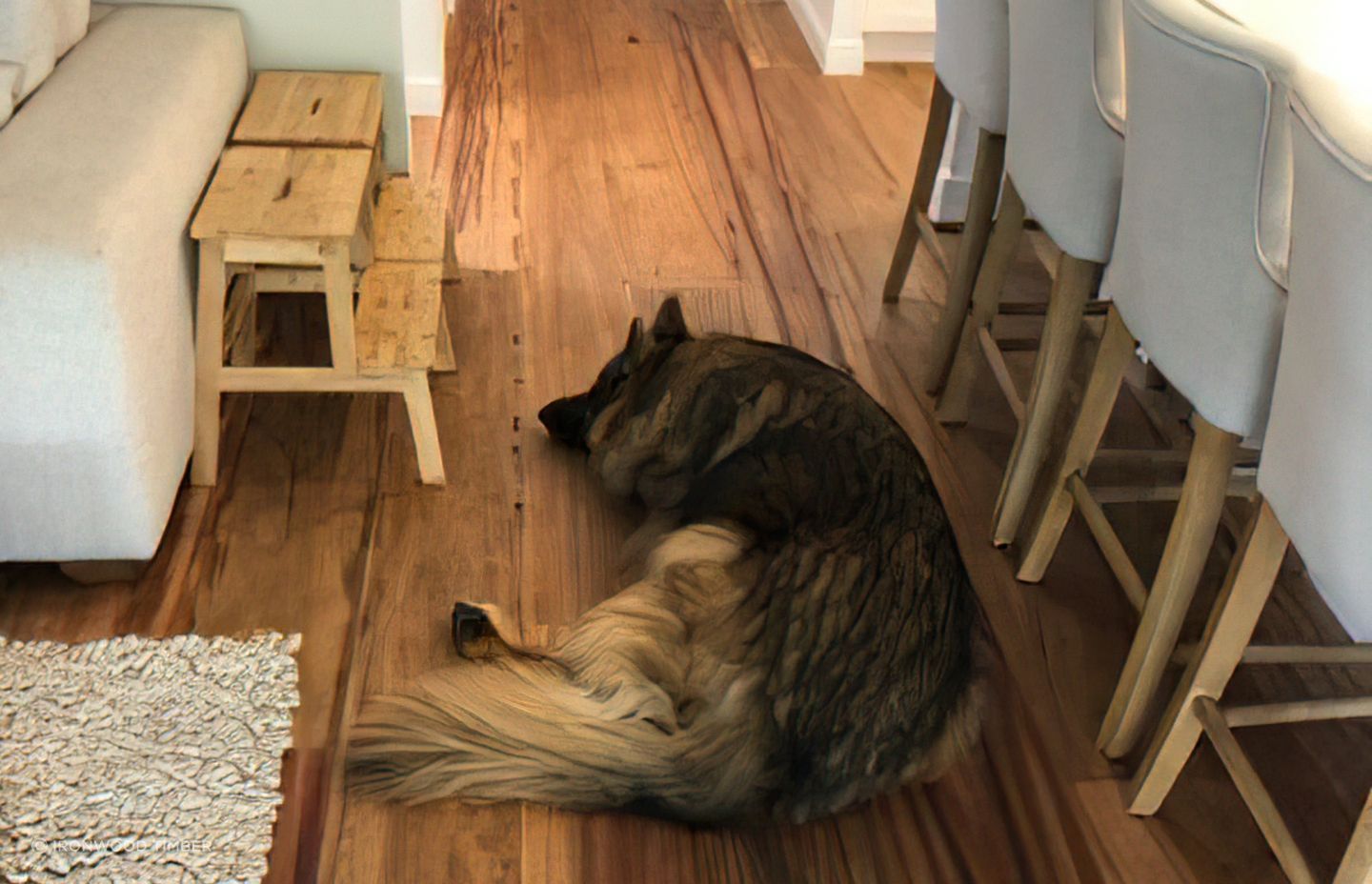 Solid timber flooring is typically made from a form of hardwood.