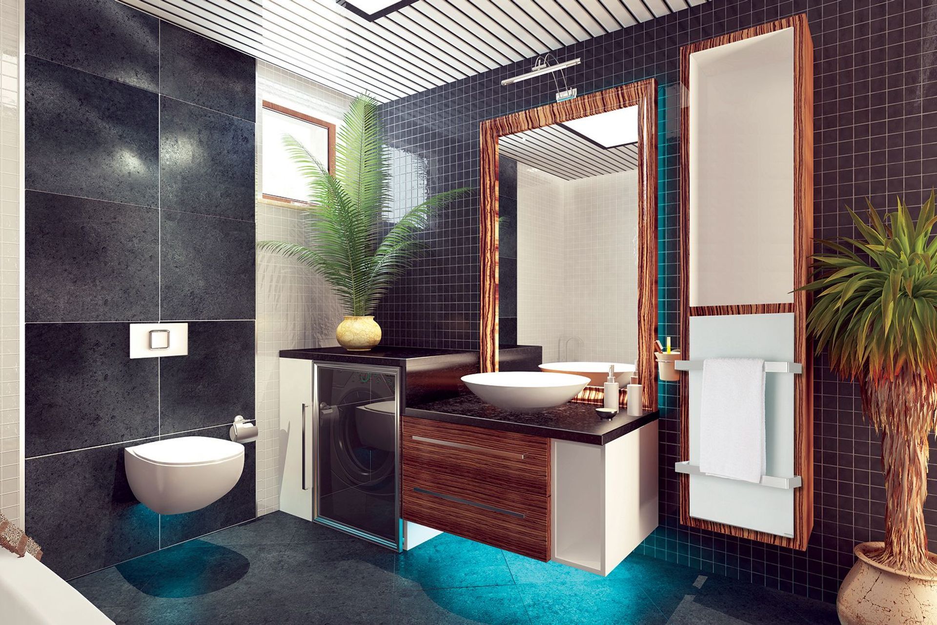 For the bathroom there is a range of mirror panel and towel rail panels to choose from.