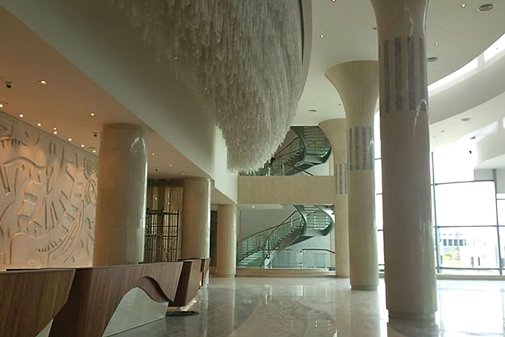 Custom Stonini panels grace the foyer of The Stanley in Port Moresby