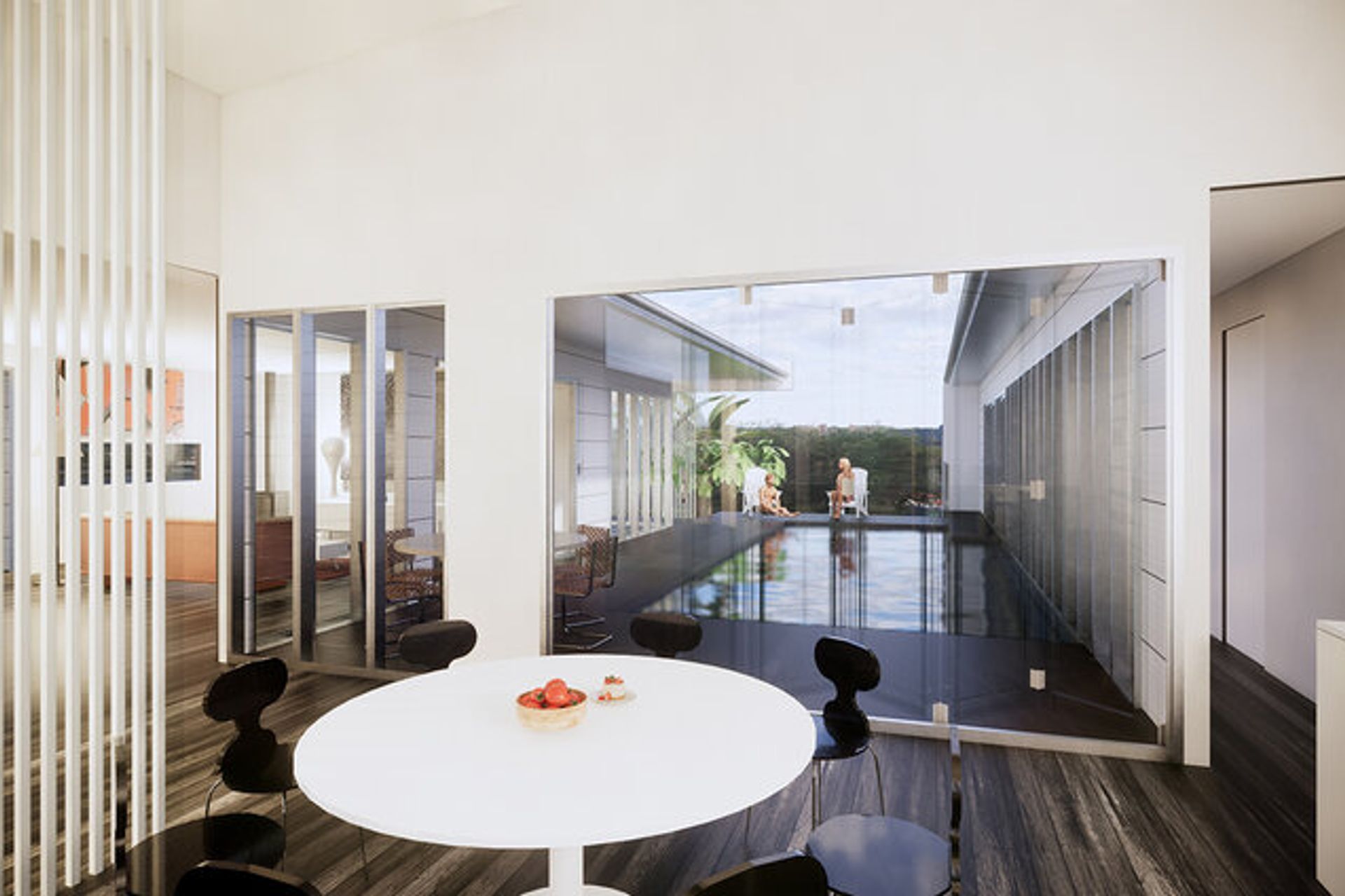 Urban Series design incorporates a centrally located pool option which passively brings cooling breezes into the home.