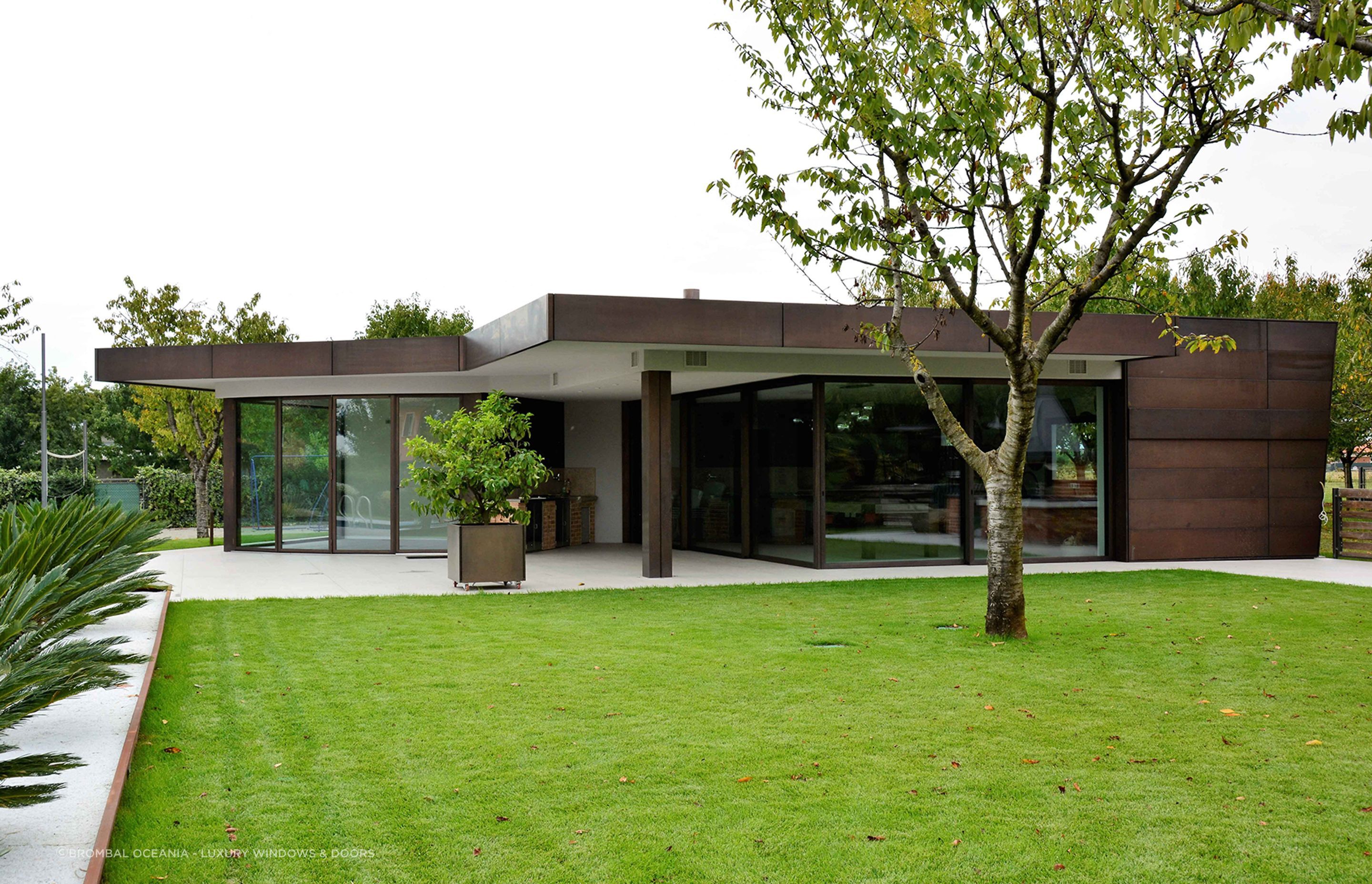 Bronze cladding can make a house look ultra-modern and sleek.