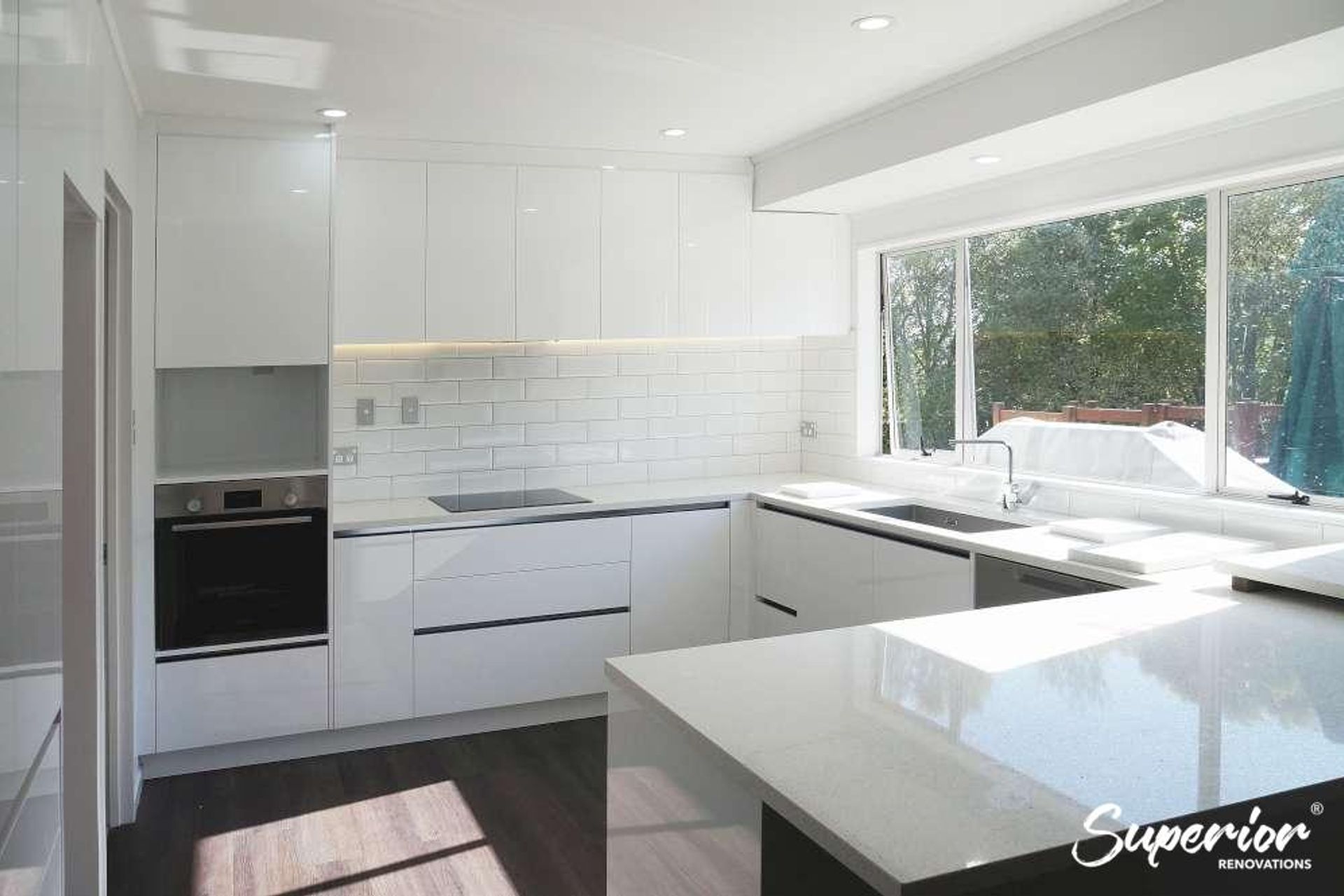 Window in the kitchen, letting natural light in