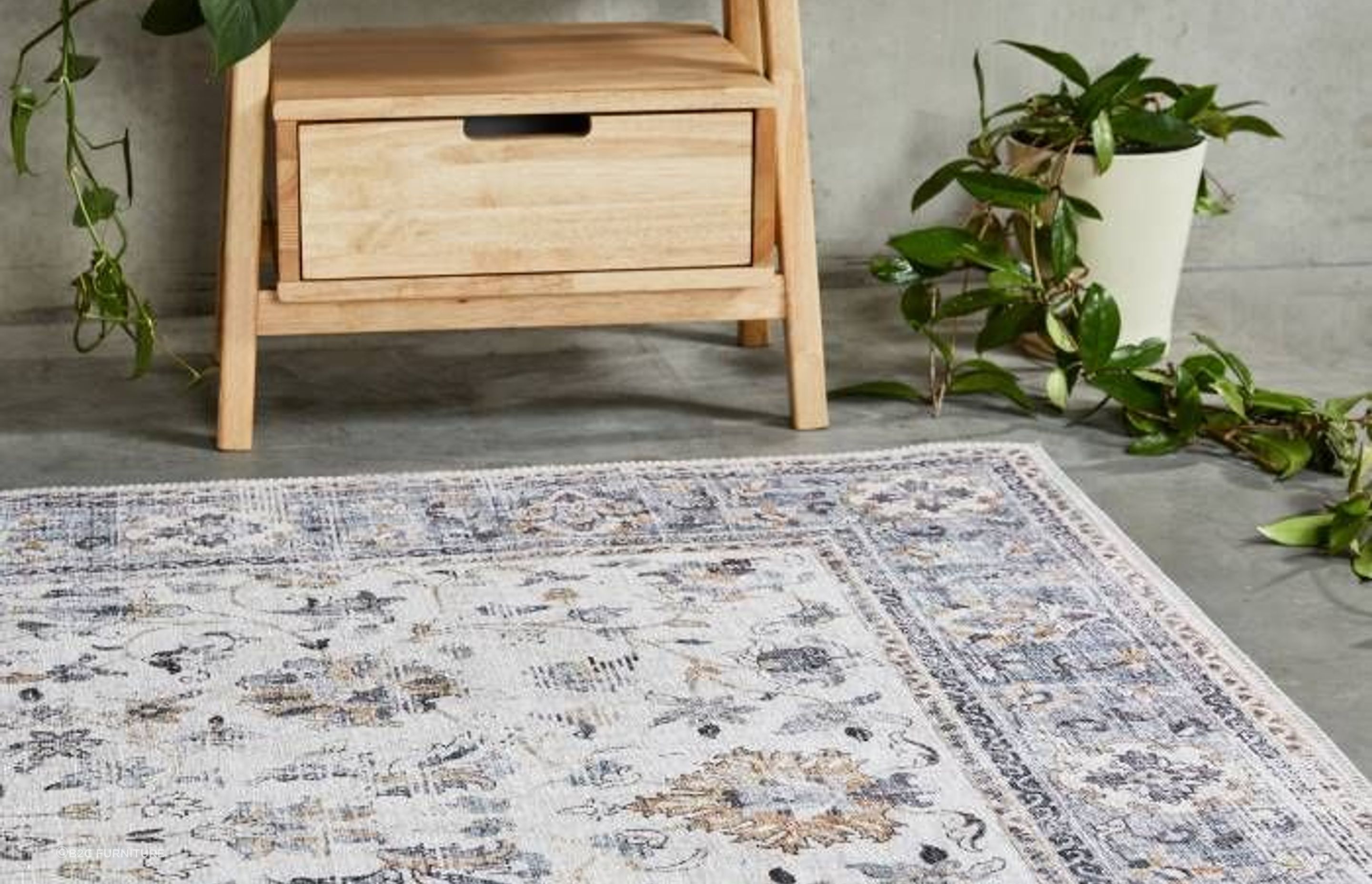 Wren Traditional Floral Rug from B2C Furniture