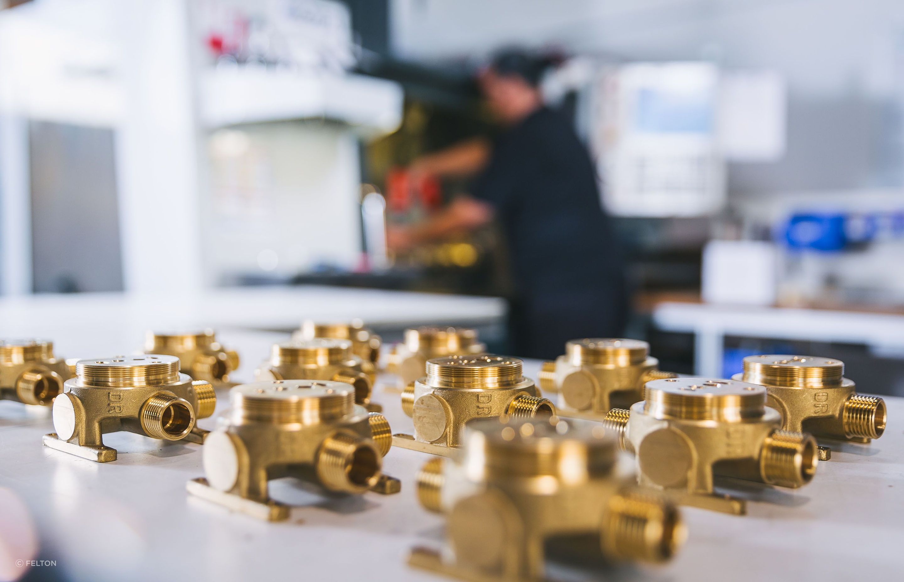 Felton manufacture a number of shower and tapware elements in-house.