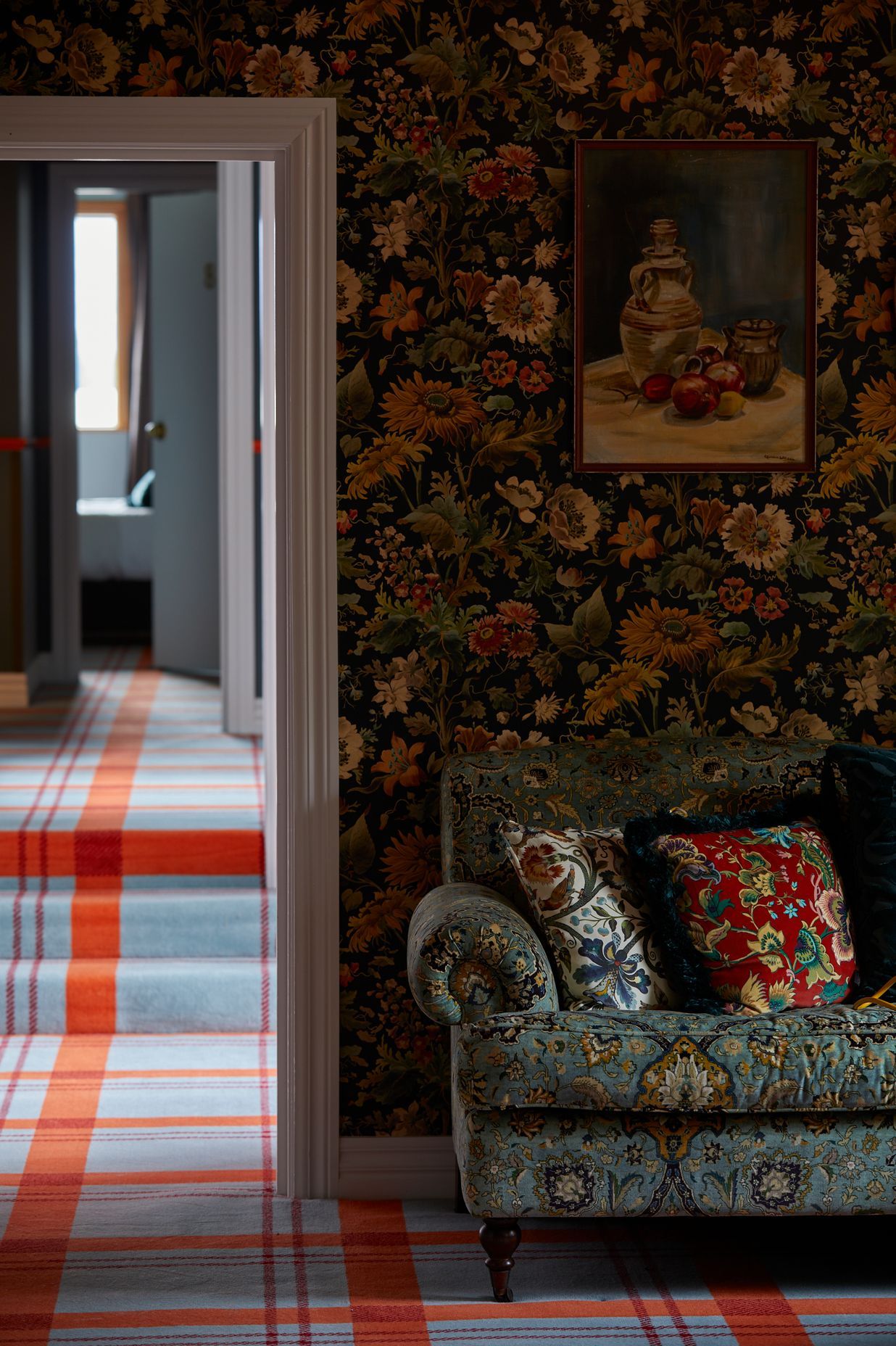 Colours and patterns combine in 'The Den'.
