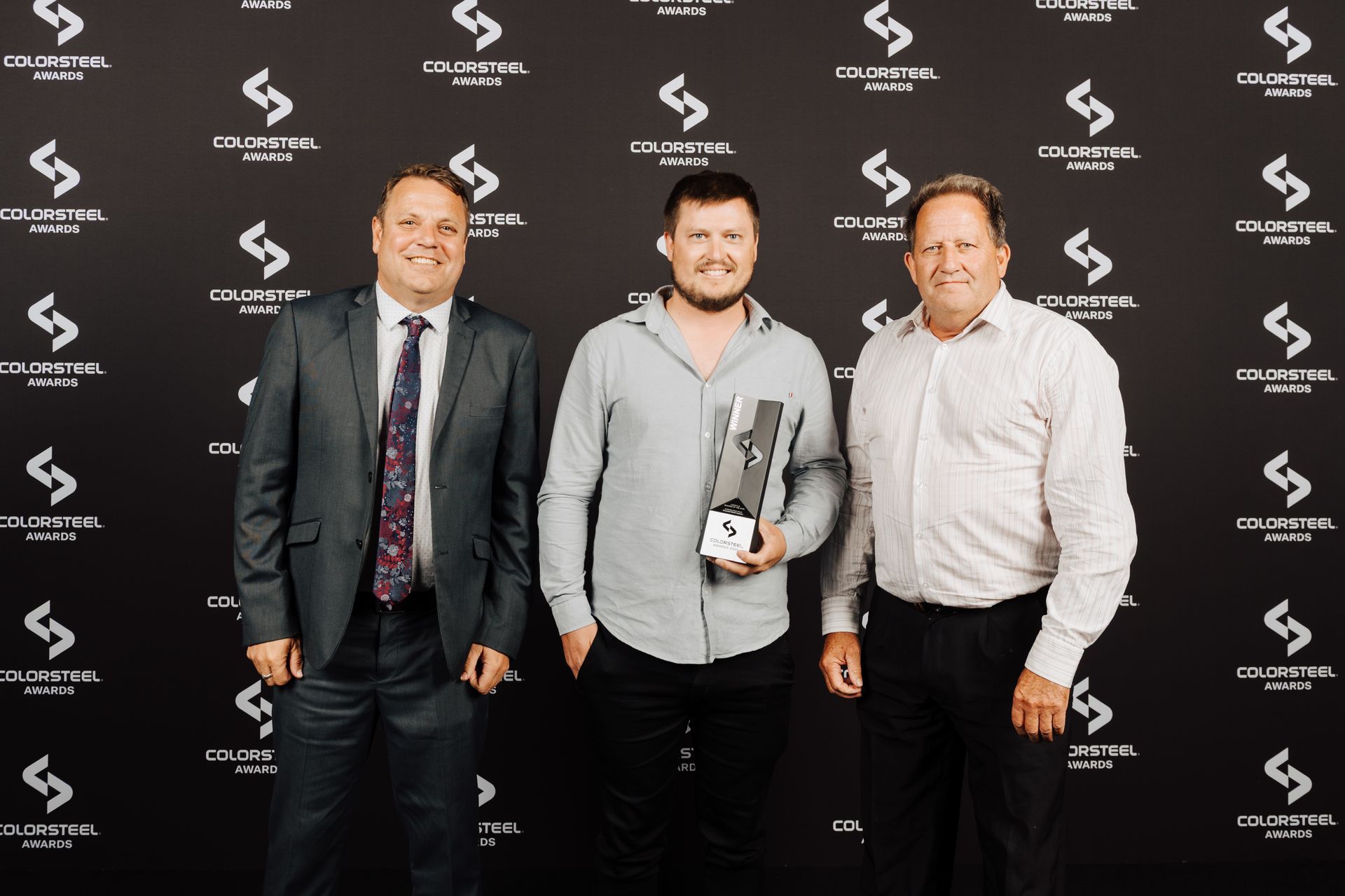 Coresteel North Harbour accepts the award for Lifestyle Building of the Year.