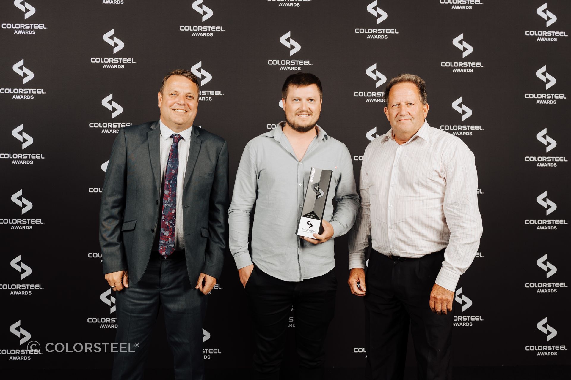 Coresteel North Harbour accepts the award for Lifestyle Building of the Year.