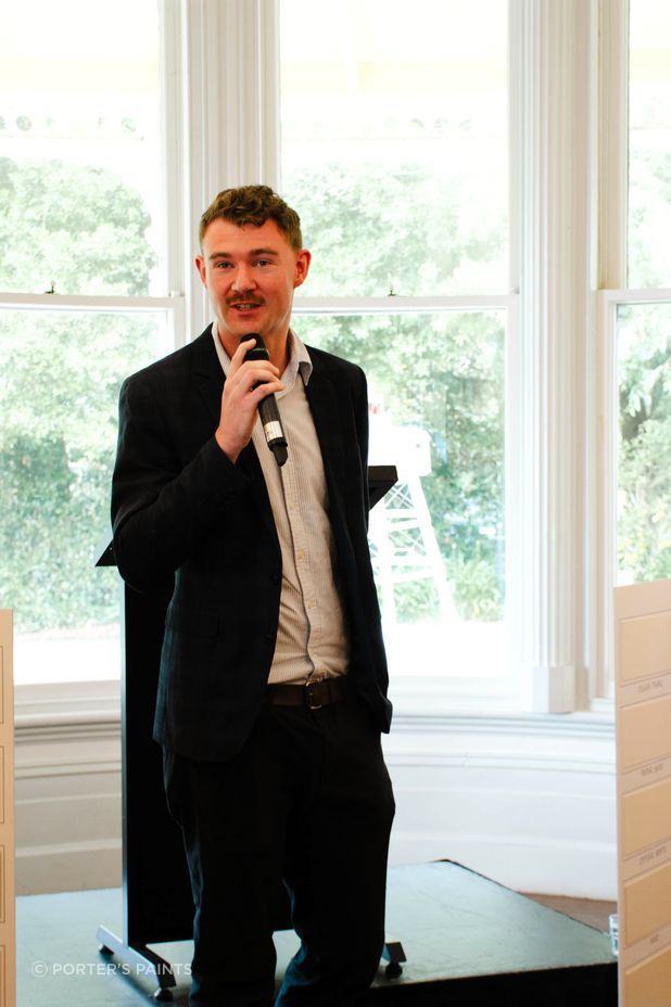 Jeremy Meates, Porter's Paints' Business Development Manager, spoke at the launch event.