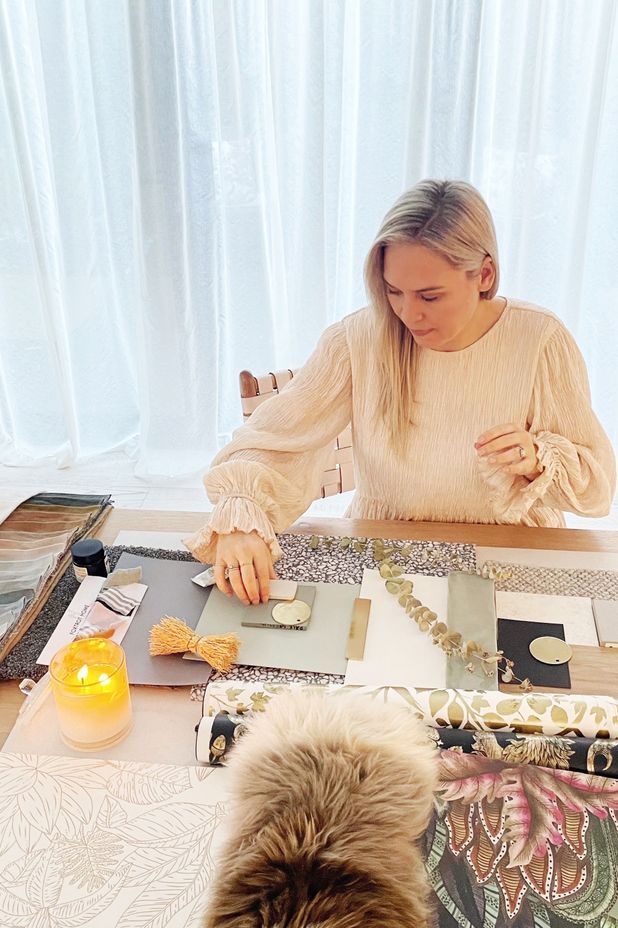 Materials boards are a key part of Katy's design process, both for her home and designs for clients.