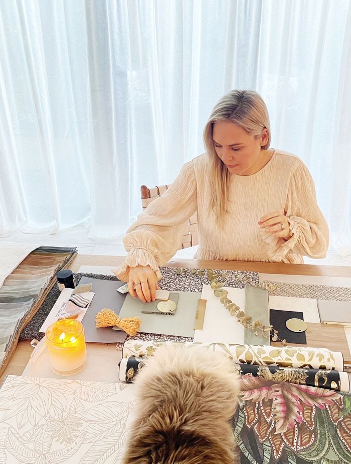 Materials boards are a key part of Katy's design process, both for her home and designs for clients.