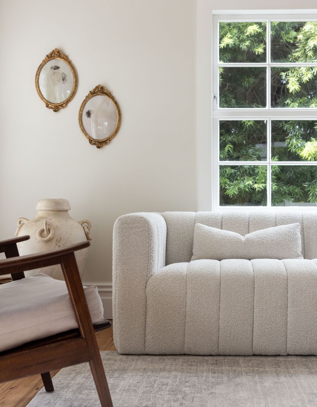 “The foundations of a room should be kept clean and straightforward; however, textures will bring warmth and a sense of your personality into the room.”