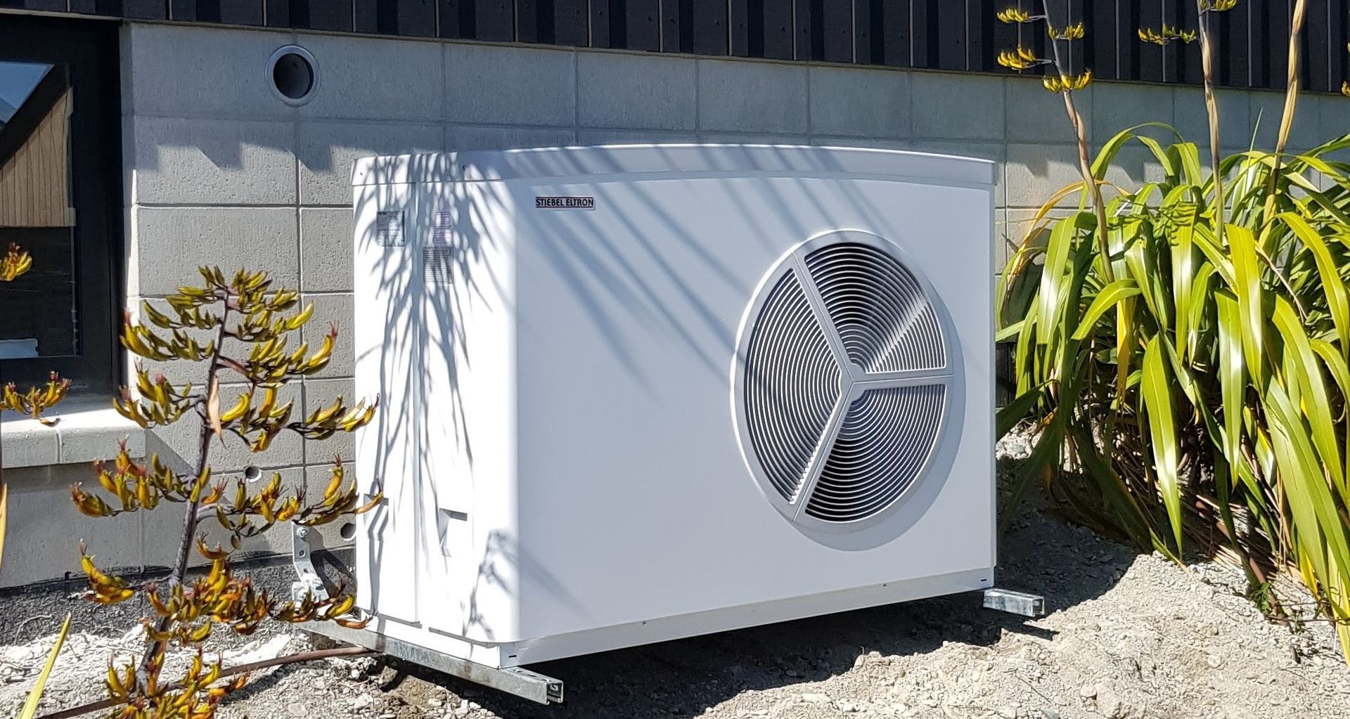 The Stiebel Eltron Air-to-Water Monobloc Heat Pump.