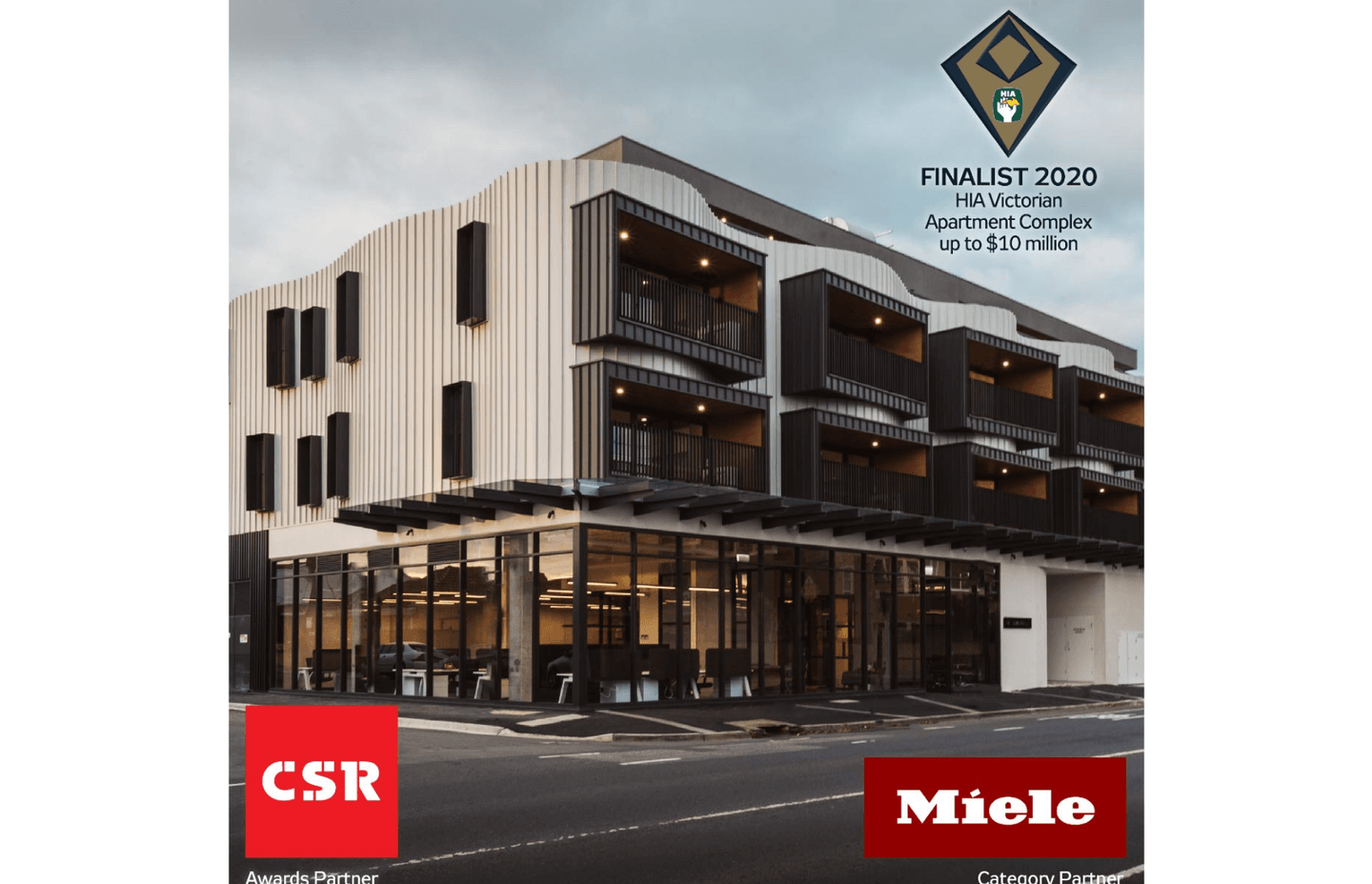 AG Construct announced as a finalist in the 2020 HIA Victorian awards for Apartment Complex up to $10 Million