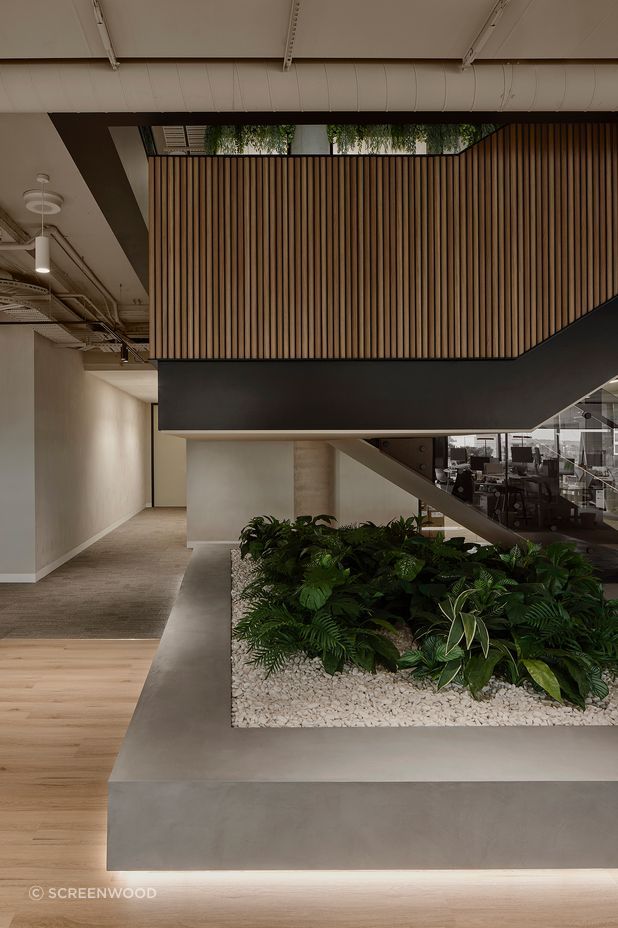 Modulo Acoustic is a prefinished tongue-and-groove lining.