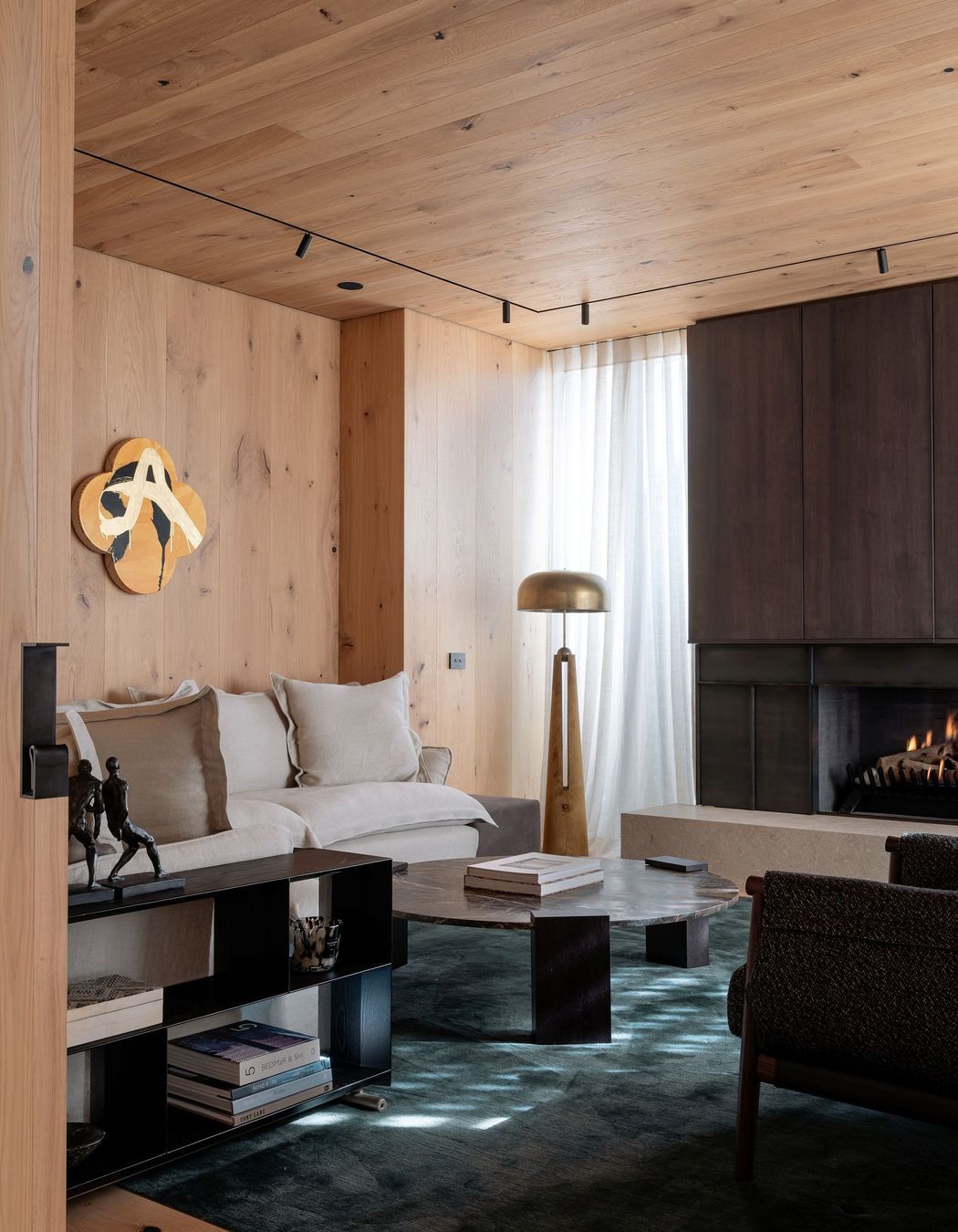A cohesion of oak in a St Heliers home, featuring Sandstone VidaPlank Timber Flooring | Photography: Samuel Hartnett