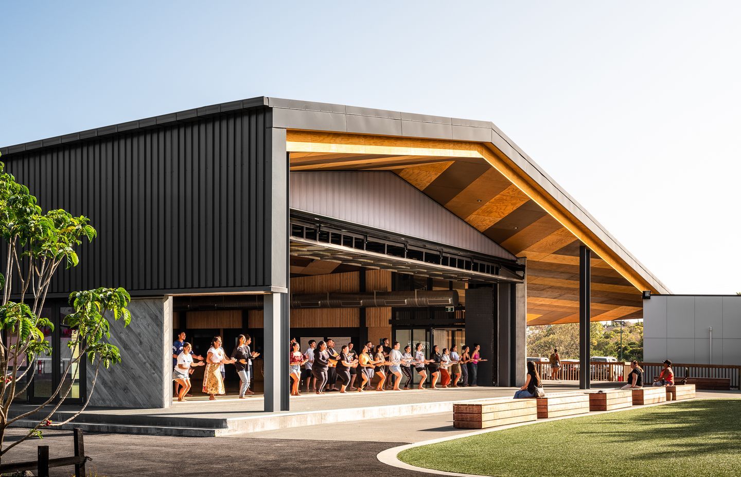 "I still remember how much the chaos of capturing my first primary school intimated me – now it is a special treat," shares Dennis | Western Springs College, Auckland | Design by Jasmax