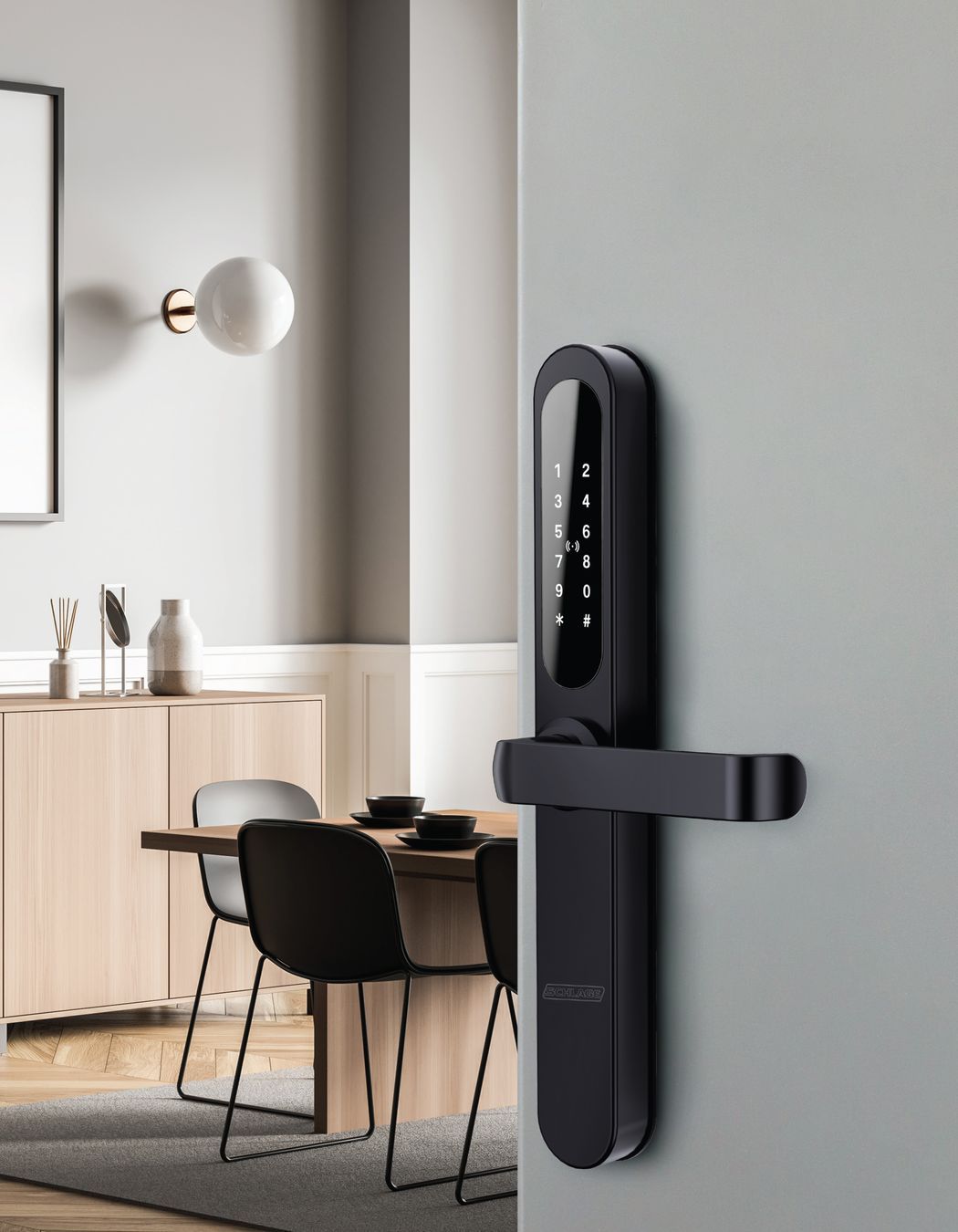 The smart lock has several intuitive security features.