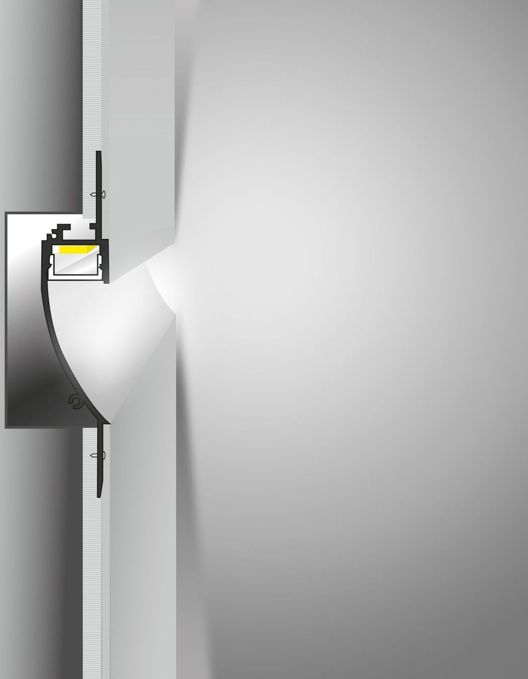 Absolute Trimless Aluminium Extrusions