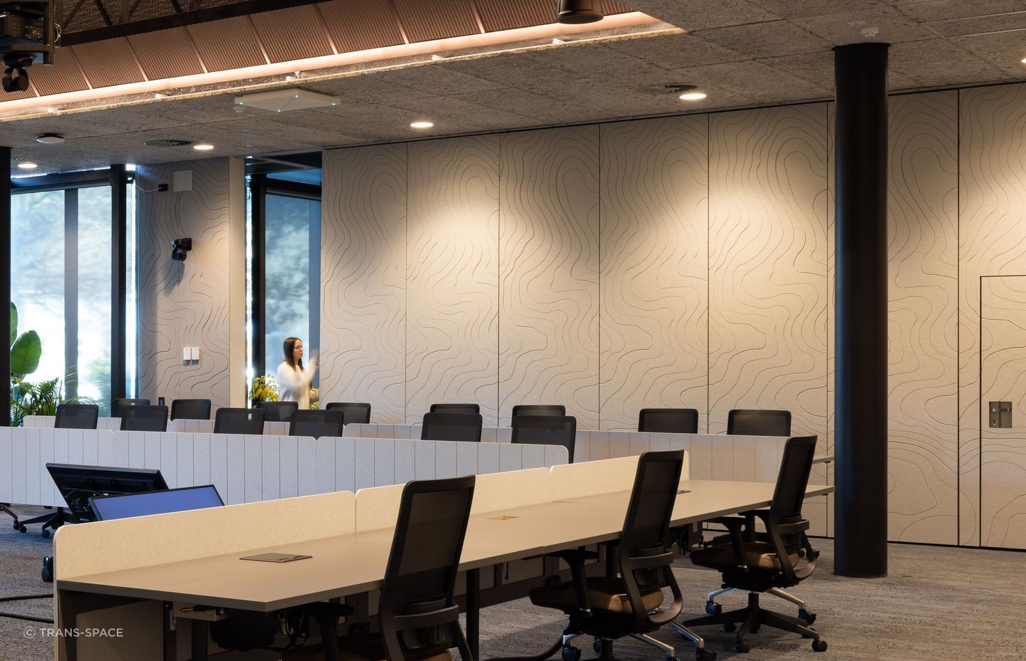 As standard, the DORMA Variflex is equipped with manually operated retractable top and bottom seals, ensuring ease of operation and guaranteed acoustic sealing.