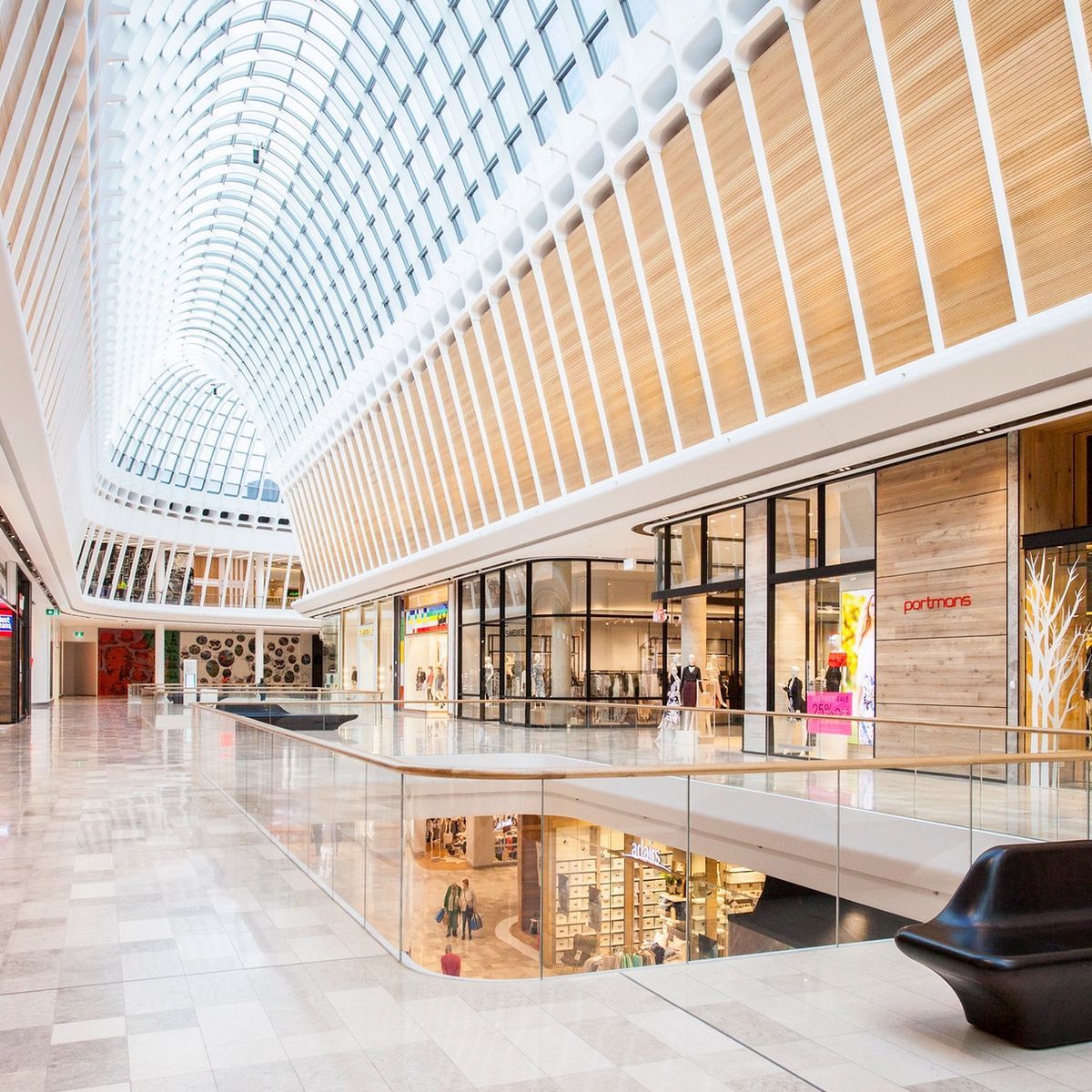Expertly sourced and colour-matched, Eastland shopping centre’s marble tiles are a quiet delight
