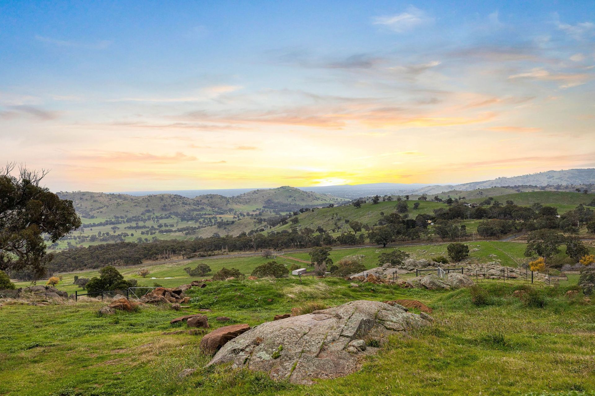 The vista from Euroa House, looking out to the valley beyond