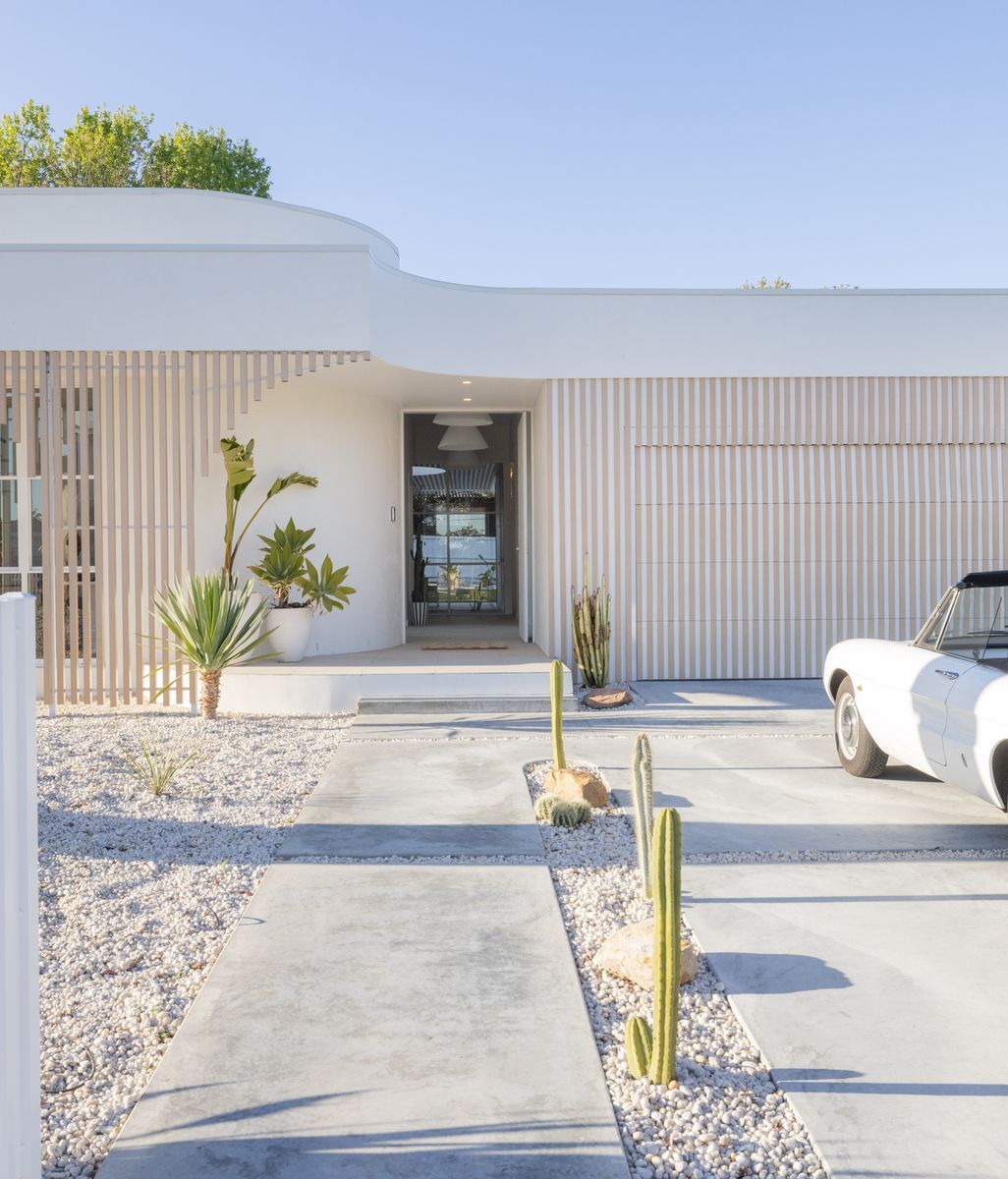 The Mediterranean architectural mirage designed for a suburban Sydney setting