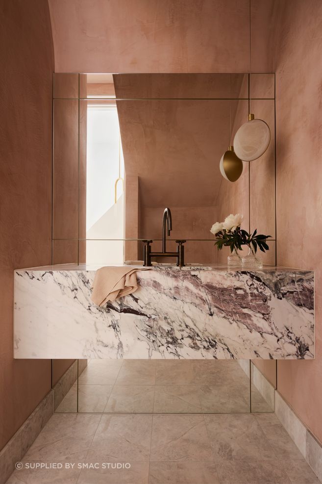 First Blush powder room.