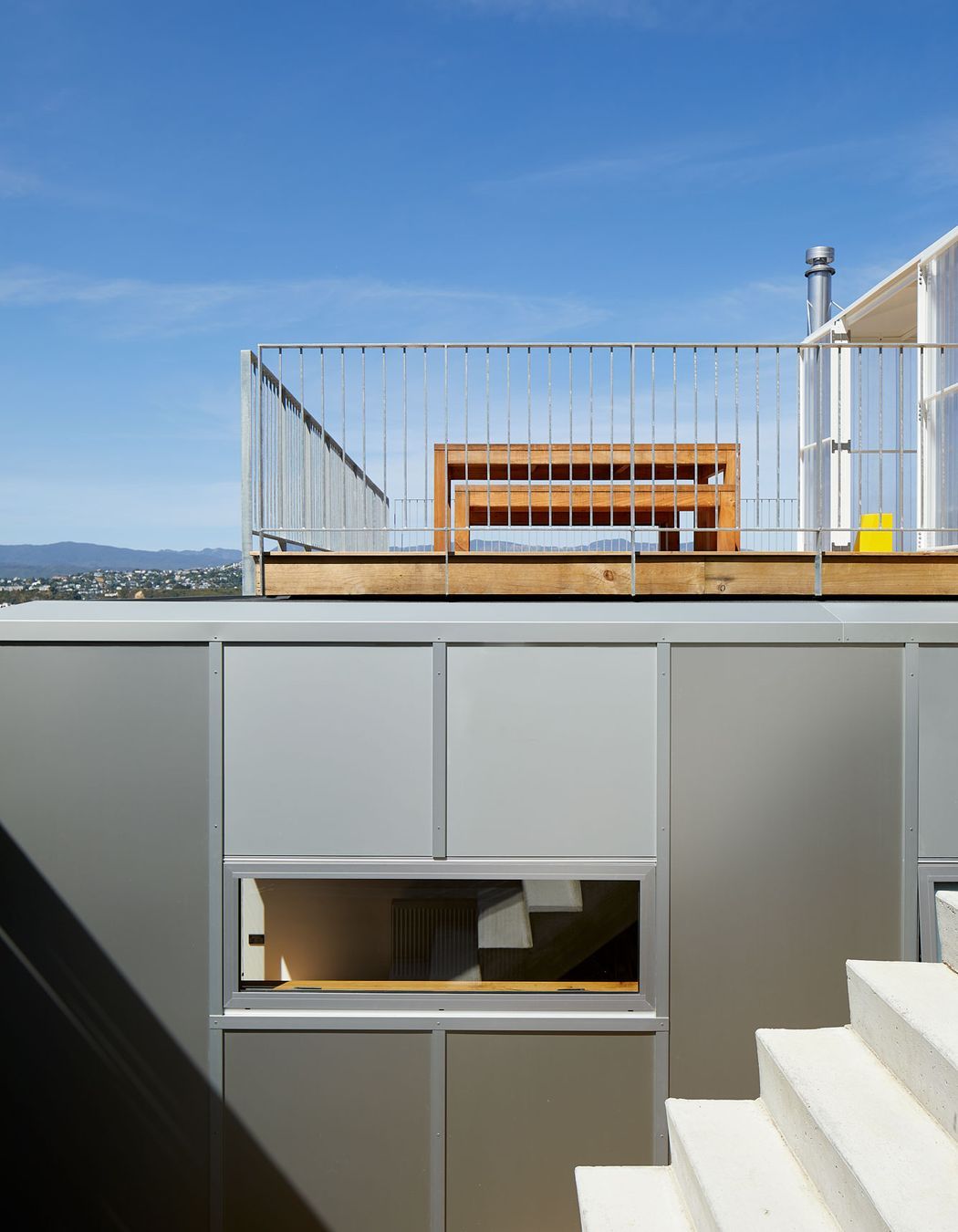 The cladding by Ullrich Aluminium. It took some convincing to get the unusual choice signed off at consent stage.