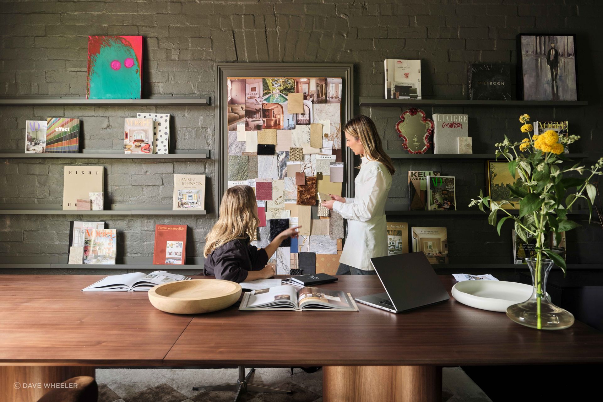 Shona McElroy, founder of Smac Studio, (right) in her Paddington studio.