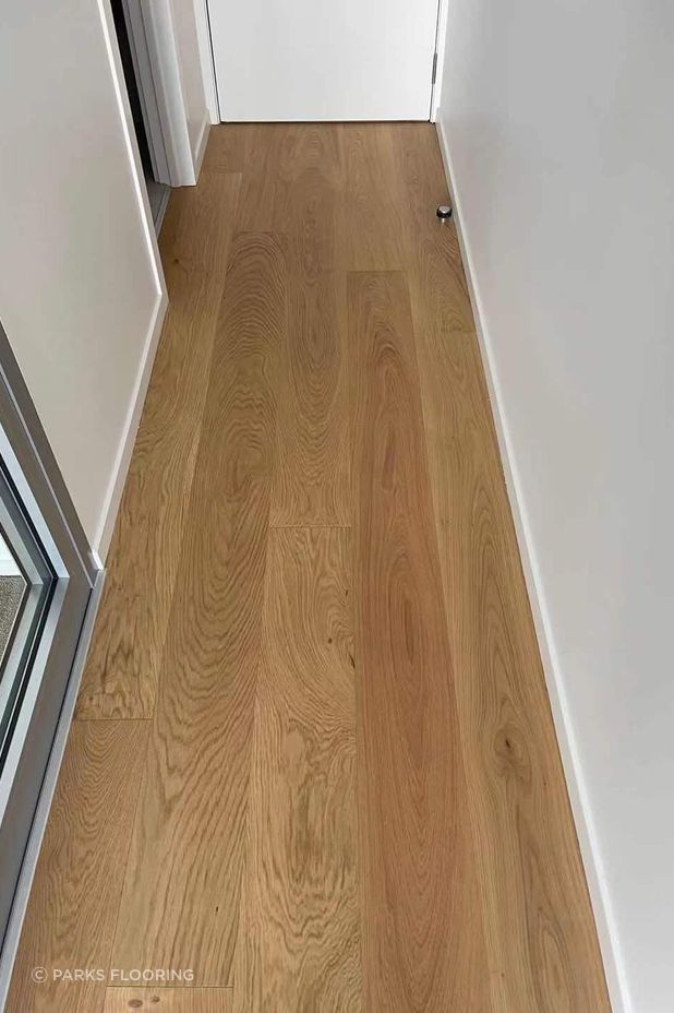 “We always prepare the subfloors before installing the flooring product and install an acoustic underlay on top of the existing subfloor. The flooring is usually delivered to the ground floor, and then the main contractor helps us with a tower crane to move the flooring to each subsequent floor in the apartment building.”