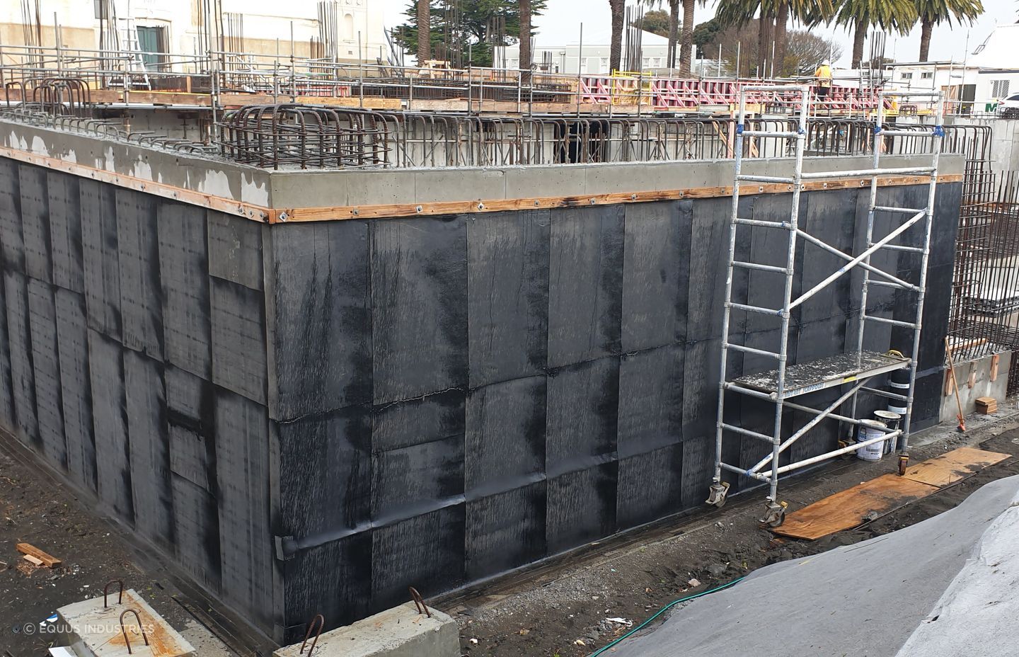 Equus Industries’ Soprema underground tanking system was torch-applied to the retaining walls of the gallery’s storage basement.