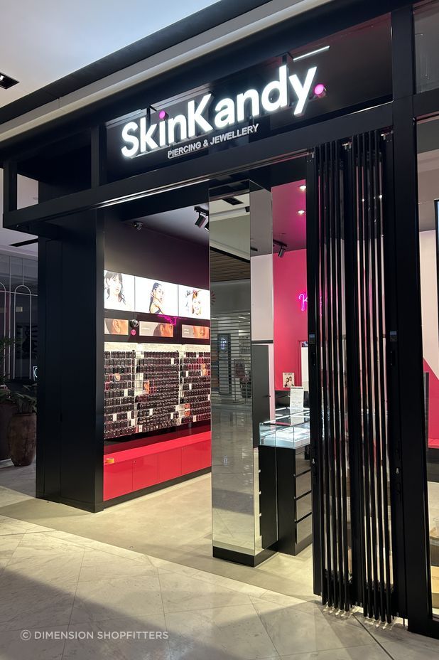 The custom joinery for the store required Dimension Shopfitters to create a bespoke shopfront.