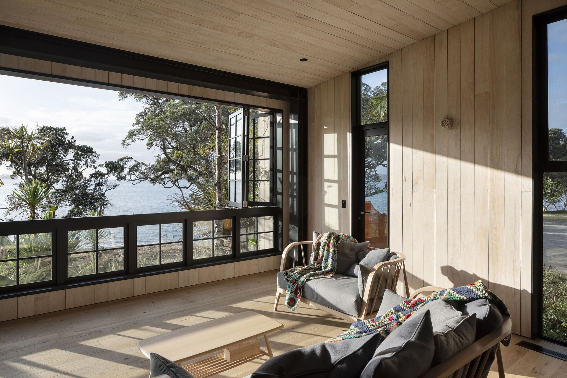 The home's elevation ensures stunning views as well as climate resilience.