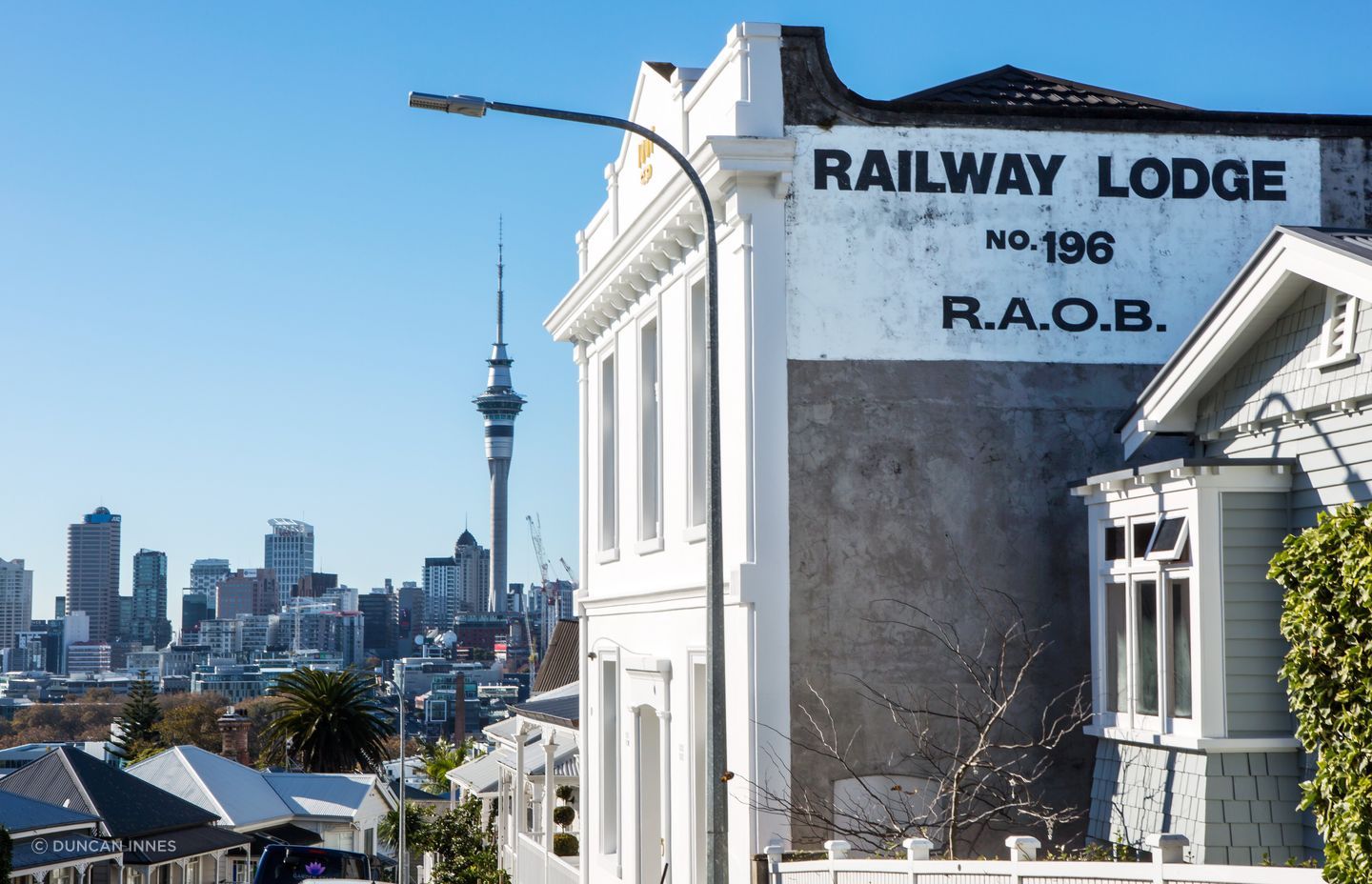 Etchings of the building's past remain: 'IOOF’ is emblazoned onto its street-facing facade, while 'Railway Lodge' is stamped onto its side.
