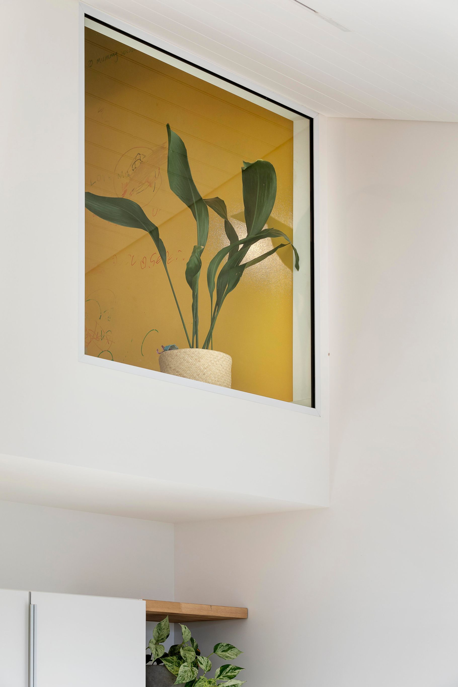 Joyful pops of colour are dotted around the home.