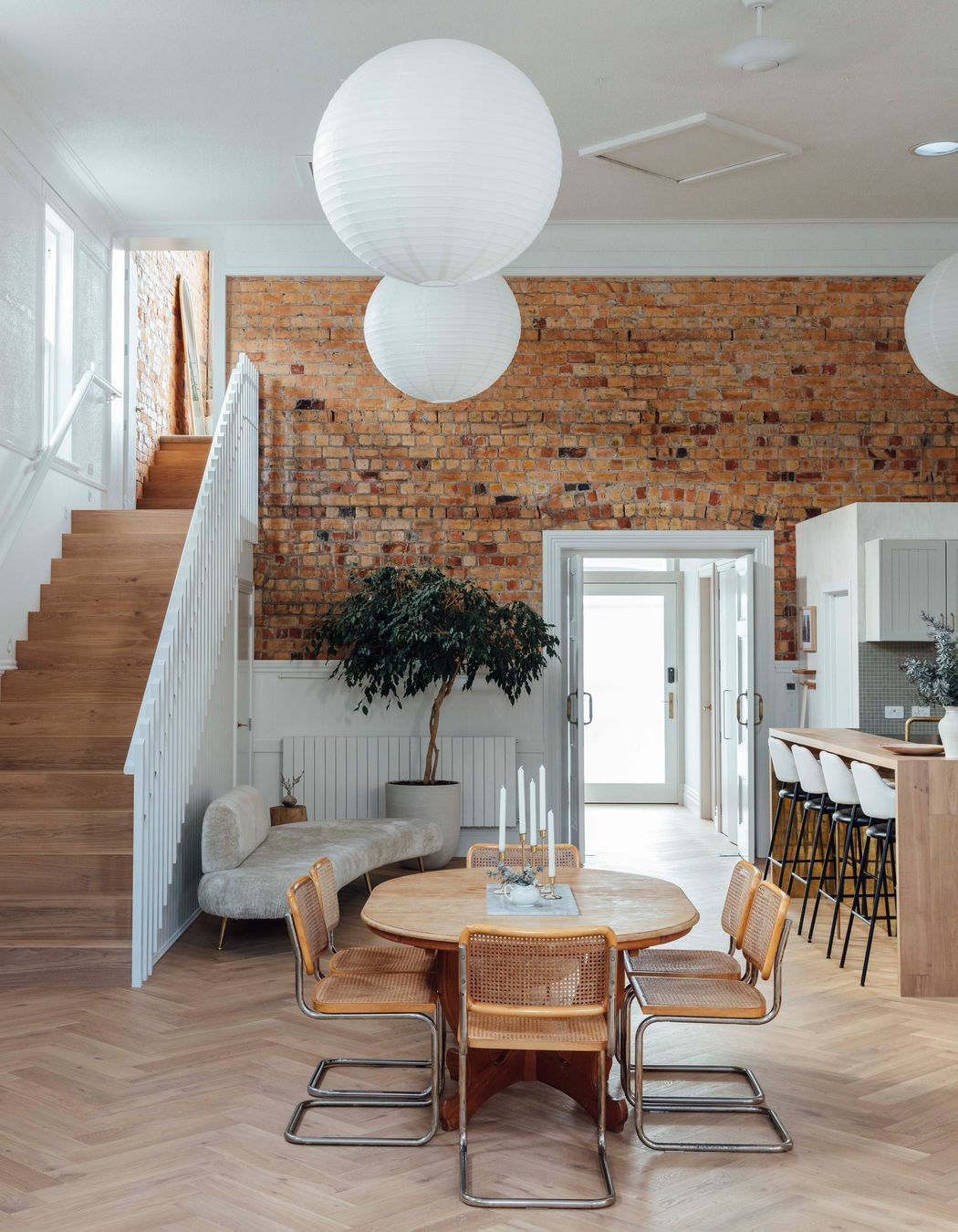 The spatial experience is authentic to its historical context but has an effortless, meditative modernity curated through a number of clever design choices.