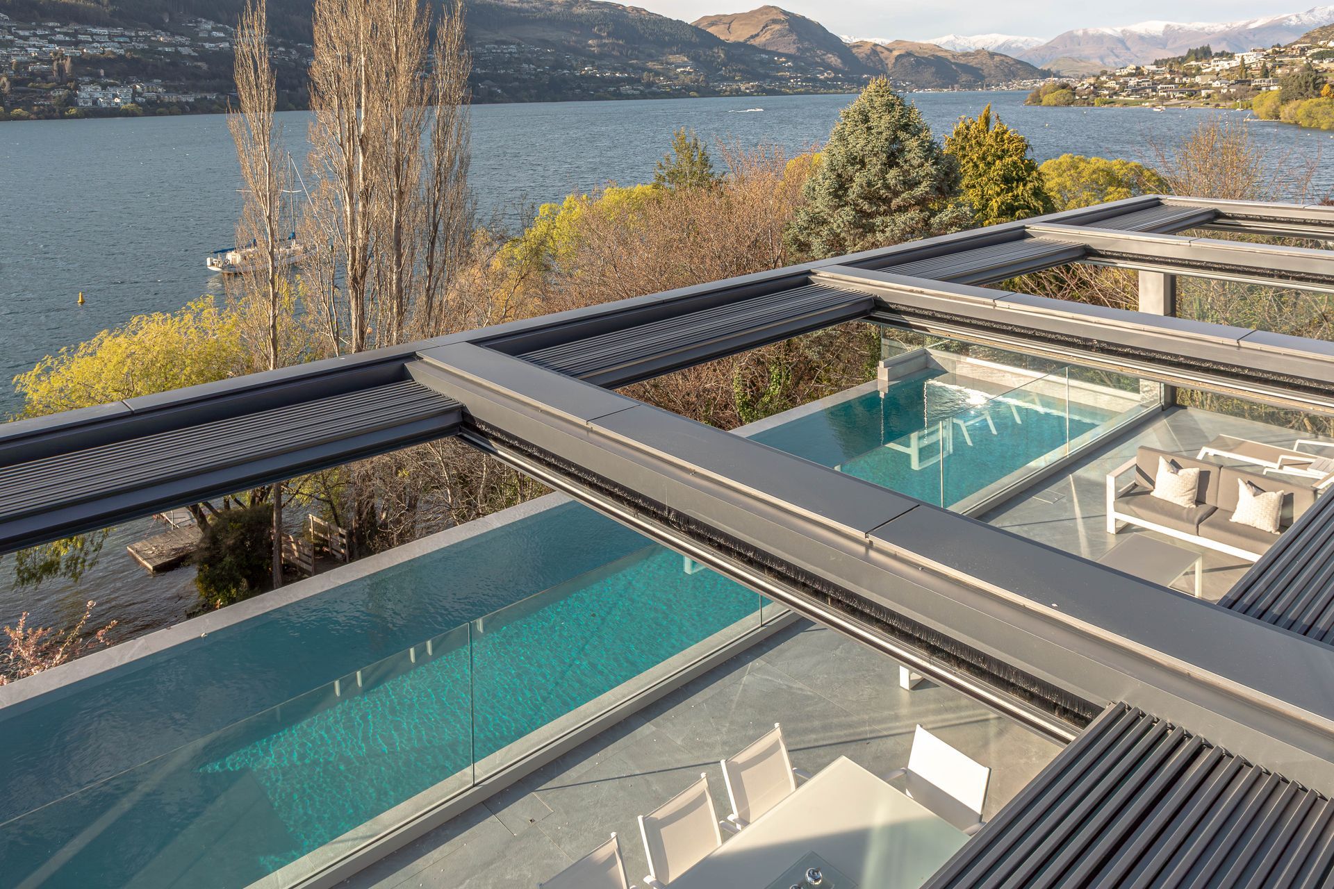 Louvred roofs reduce energy demands and ensure spaces can be used all year round.