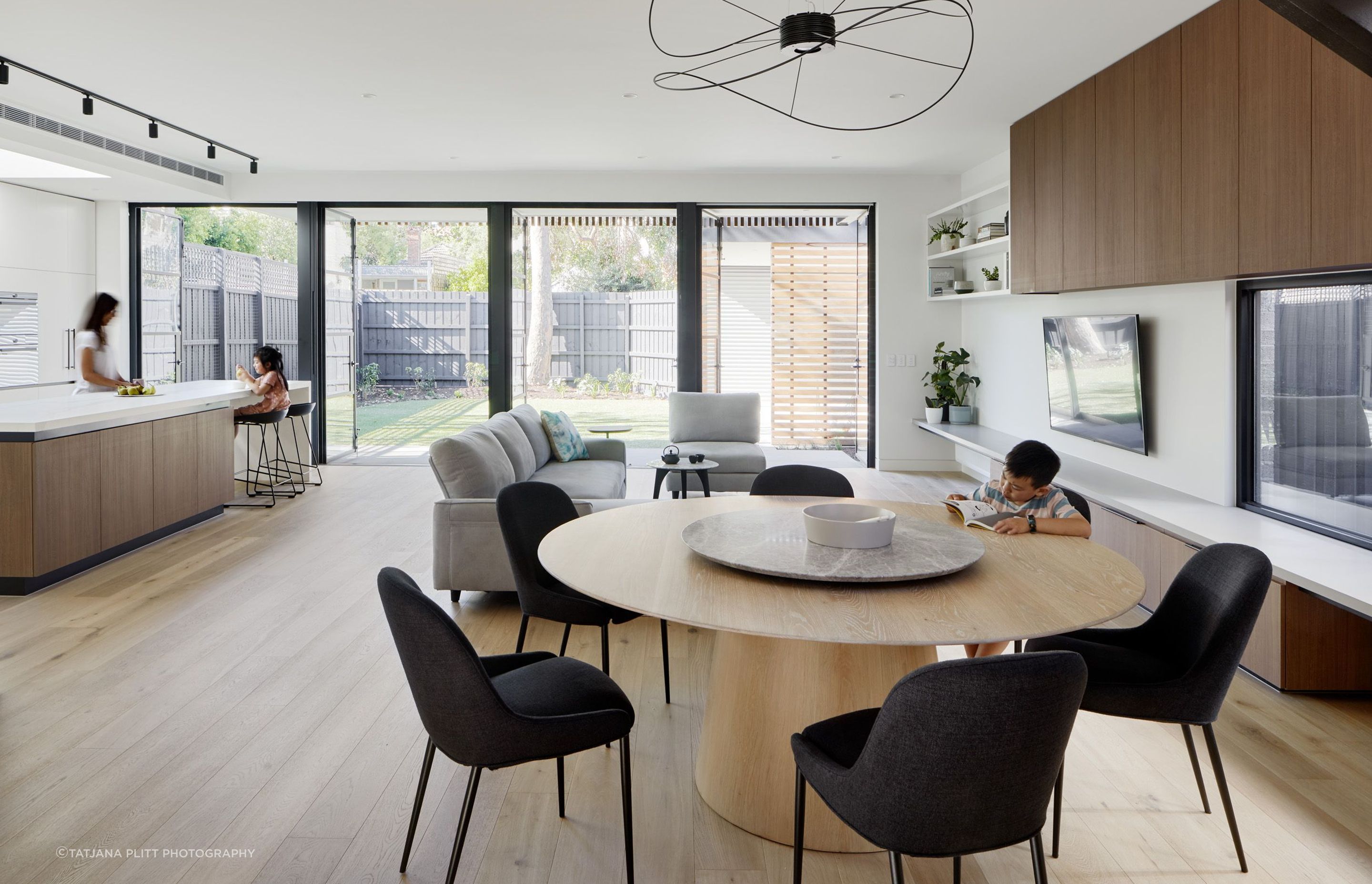 "They wanted a new kitchen, living and dining area so the family could gather – somewhere to spend most of their time," says Chan.