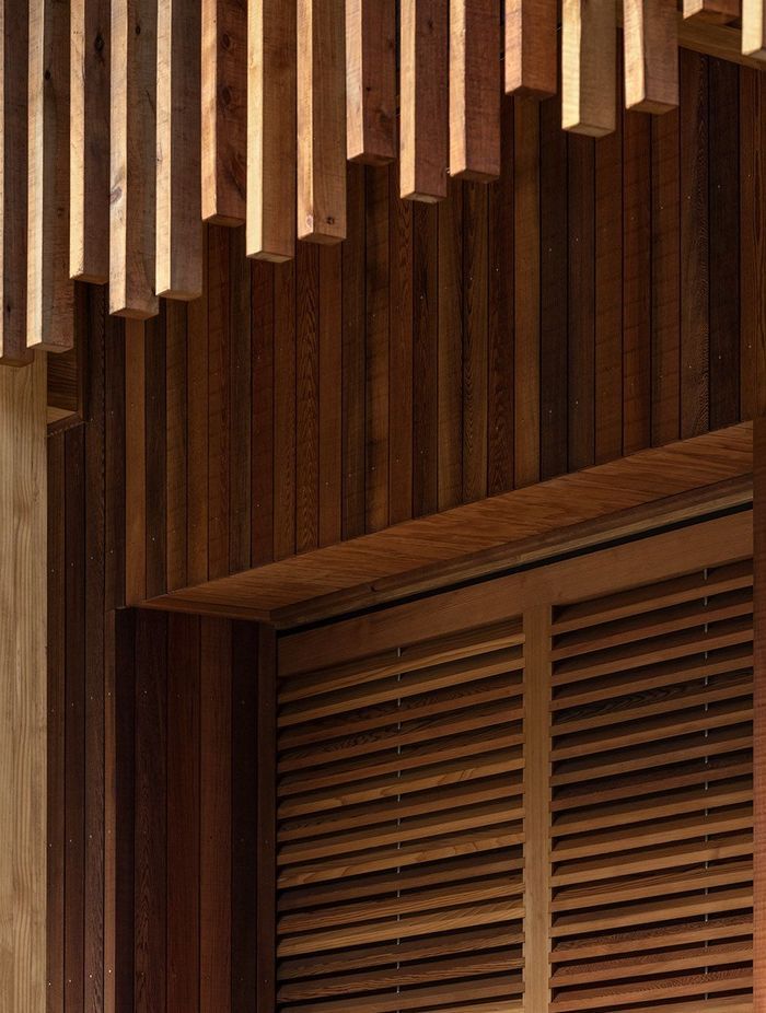 Straight lines and a theme of geometry evokes military precision.