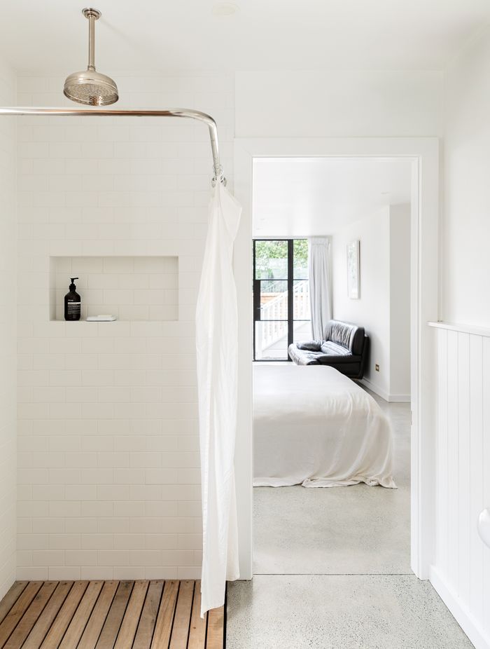 Construction included clearing under the house to create a guest bedroom, ensuite and laundry.