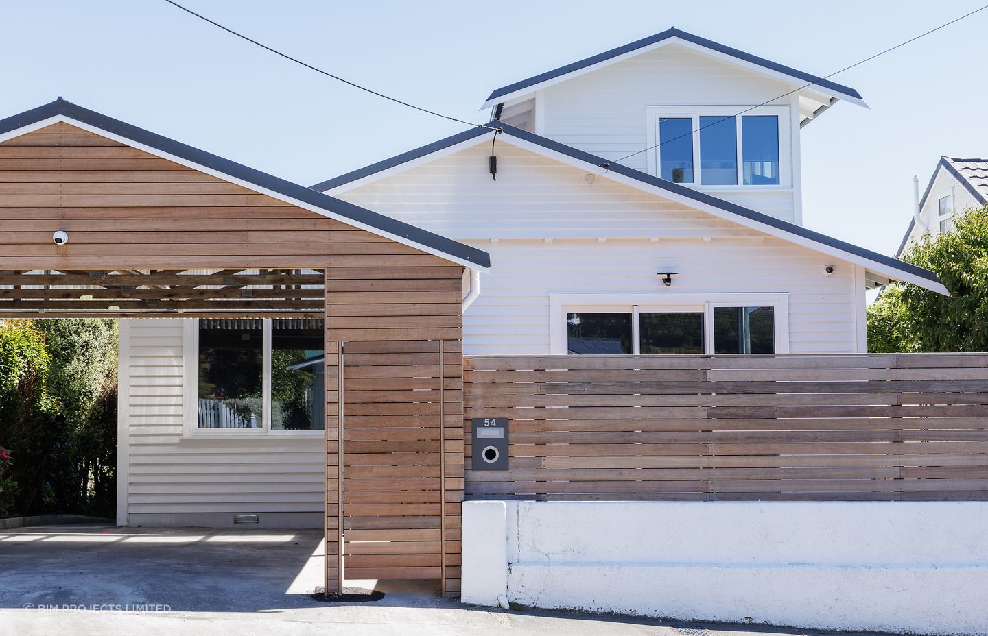 The home's exterior has received an impressive transformation.