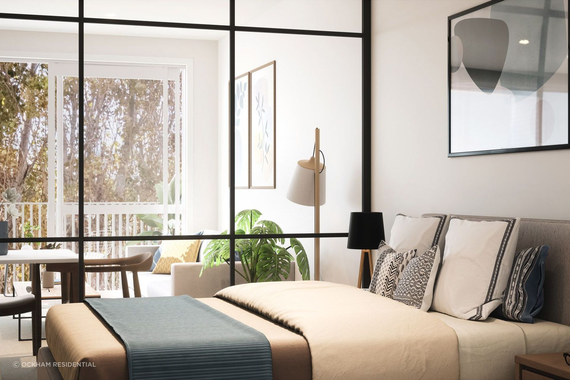 Apartments range from one bedroom to three bedrooms.