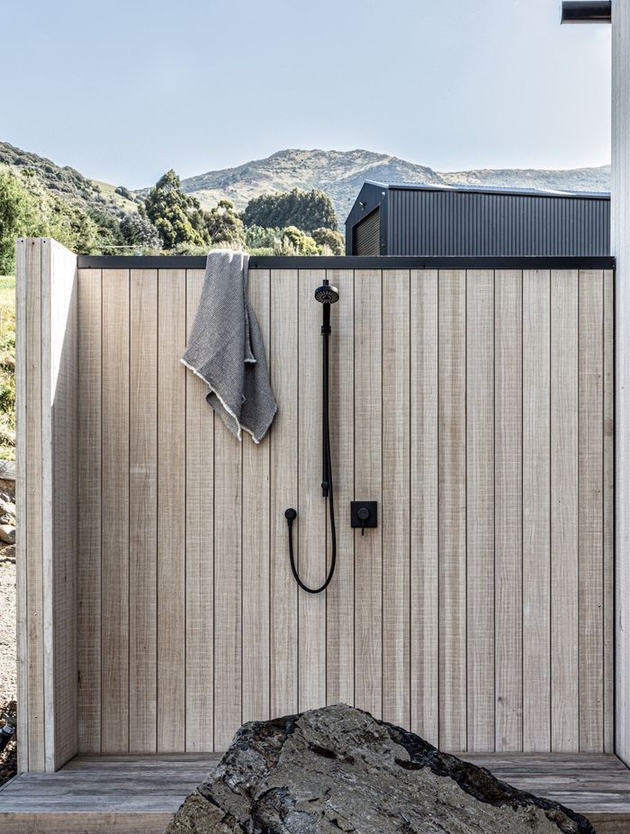 Nothing tops the therapeutic experience of an outdoor shower.